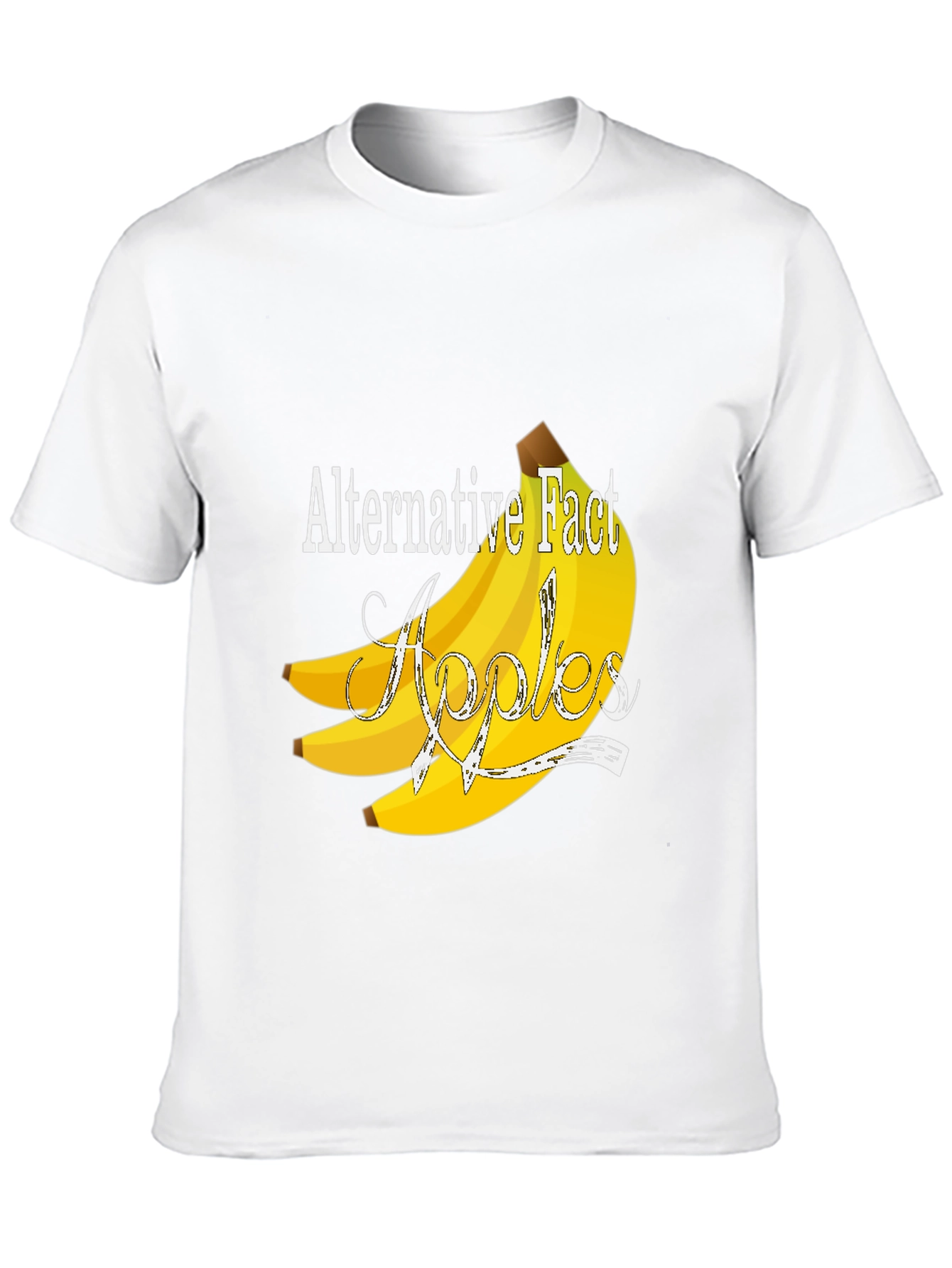 Camiseta Negra Divertida: Hecho Alternativo - Plátanos