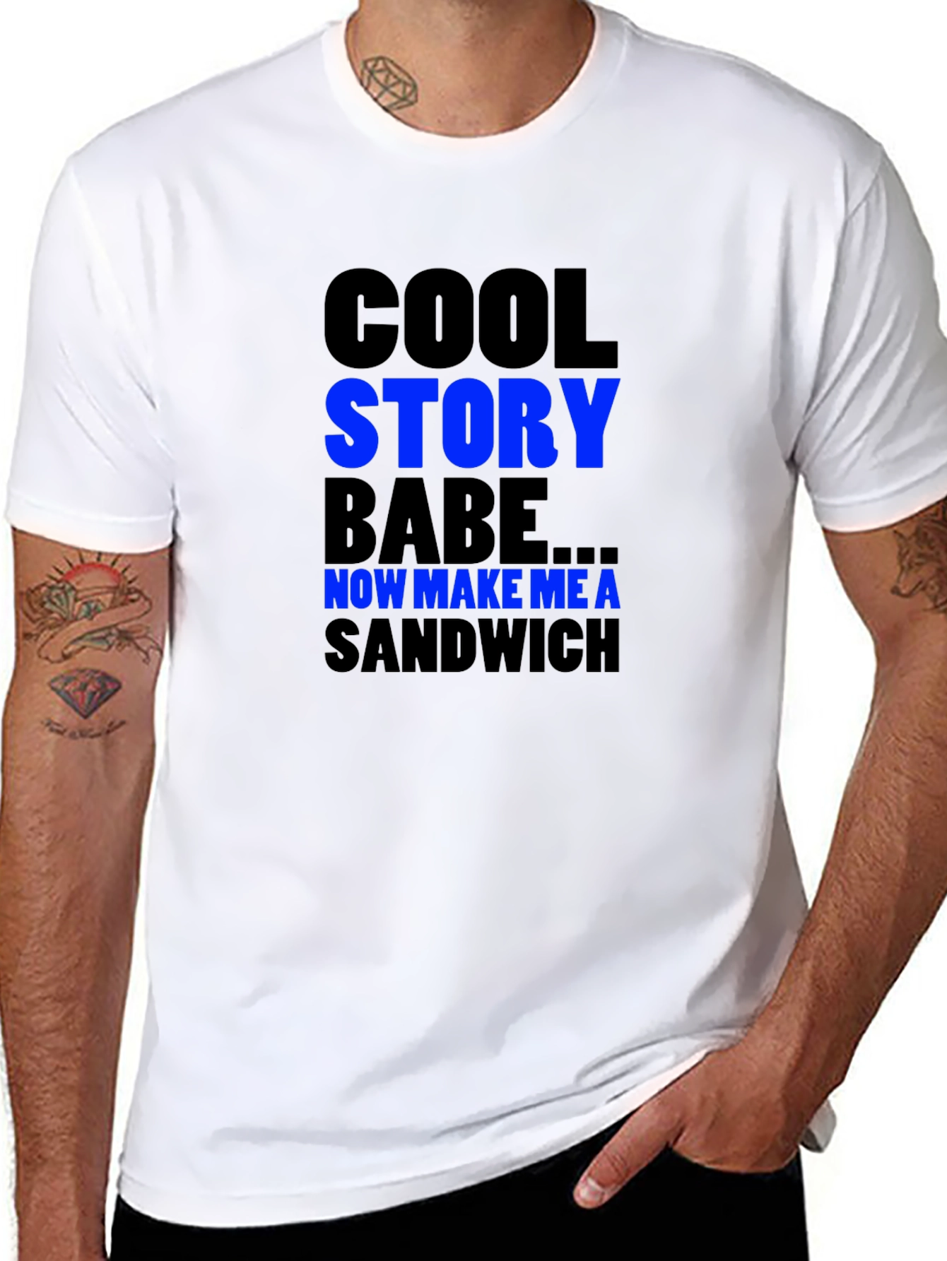 Camiseta Negra Humorística: Cool Story Babe