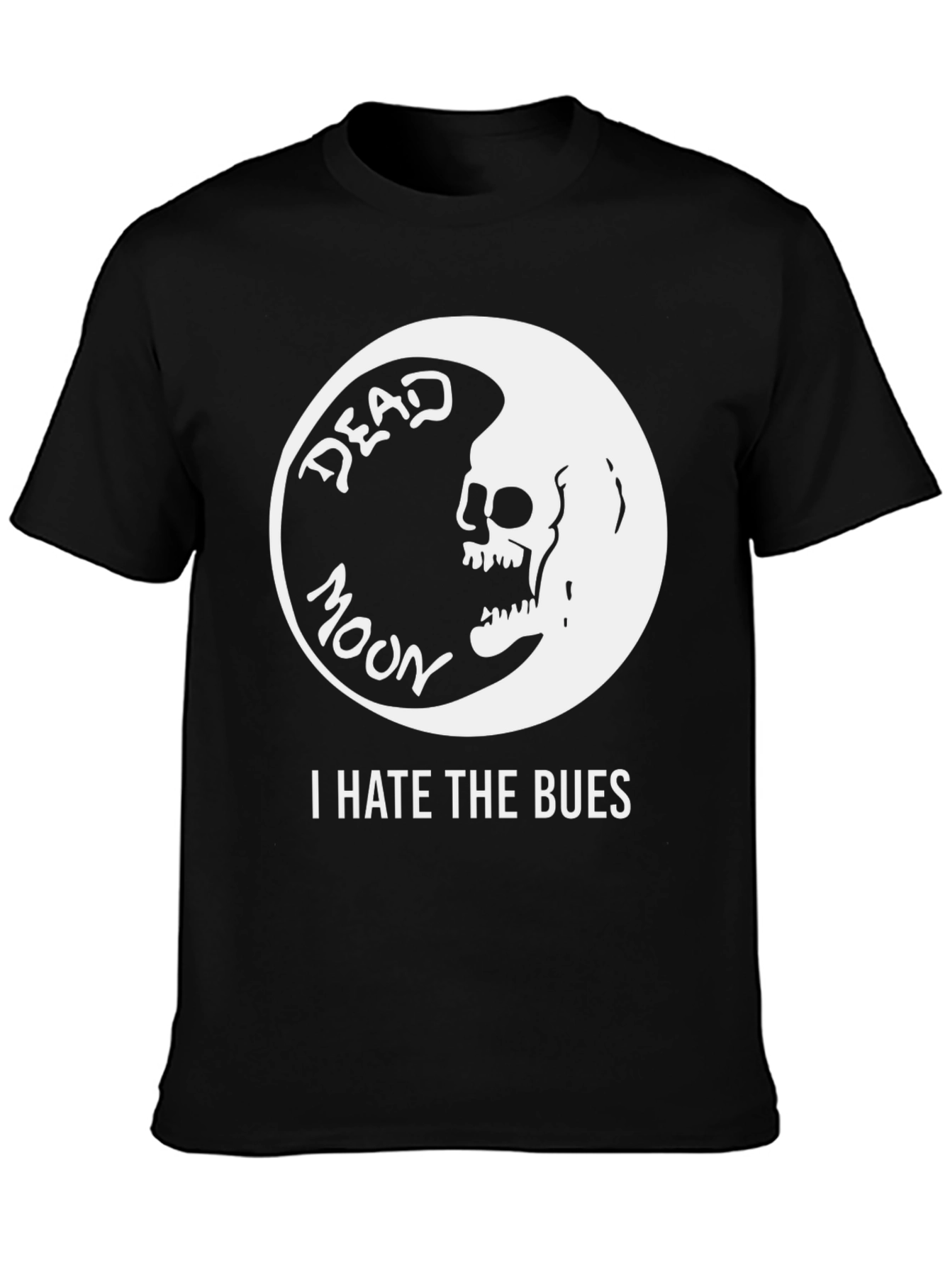 Camiseta Negra Dead Moon I Hate The Bues