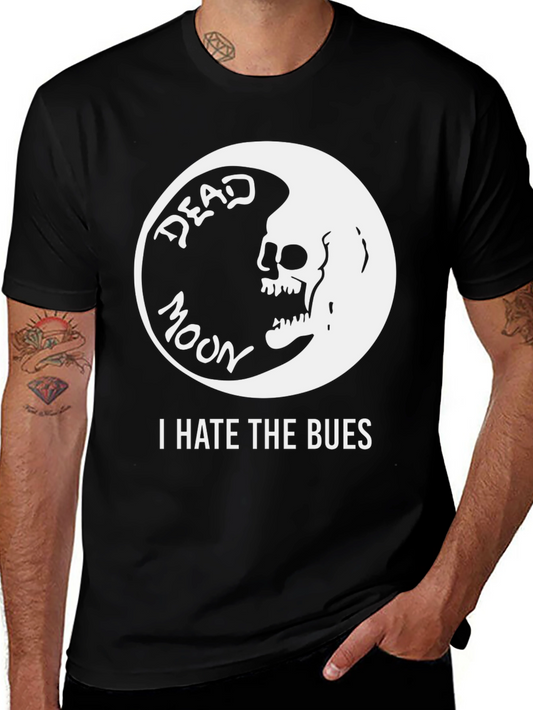 Camiseta Negra Dead Moon I Hate The Bues