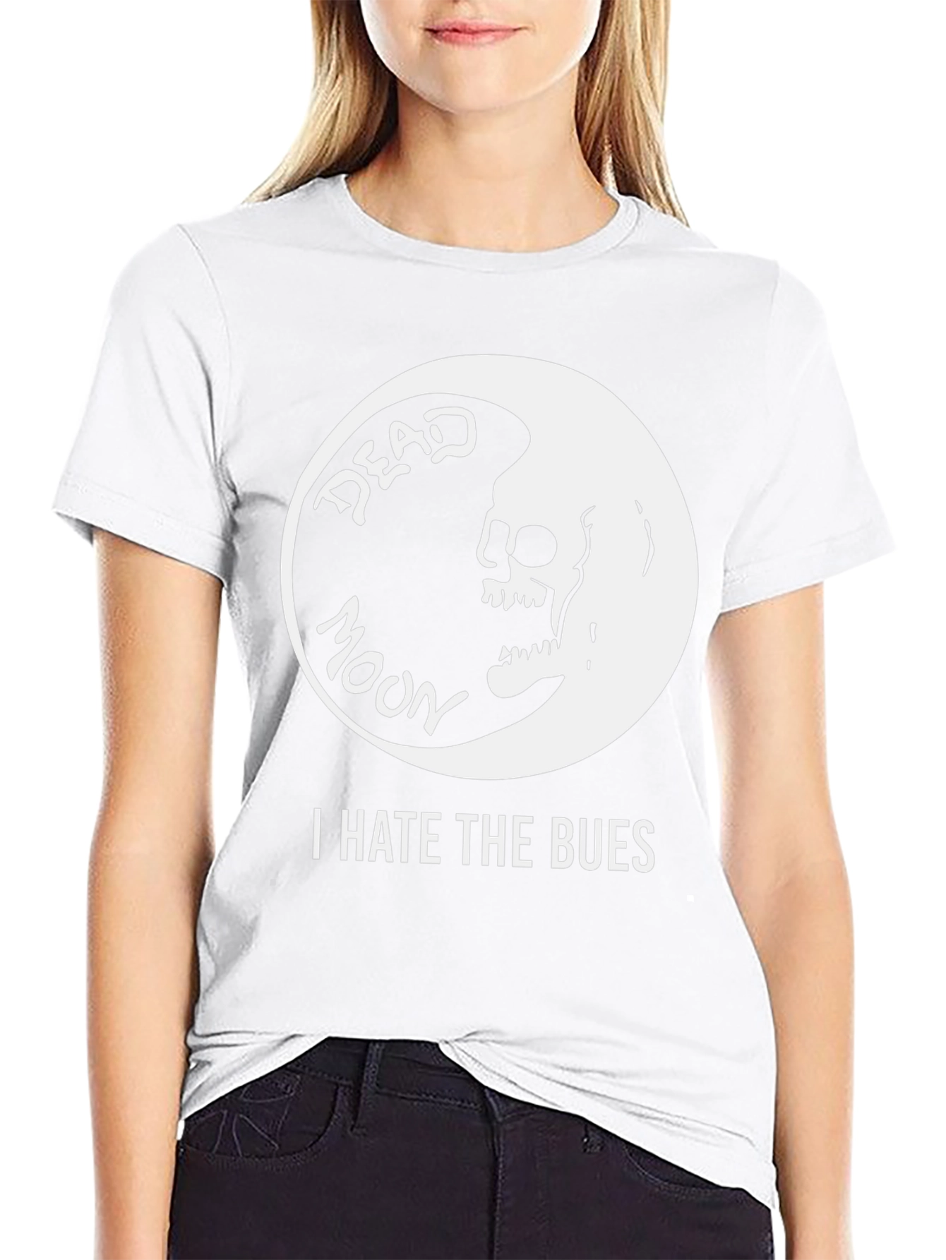 Camiseta Negra Dead Moon I Hate The Bues