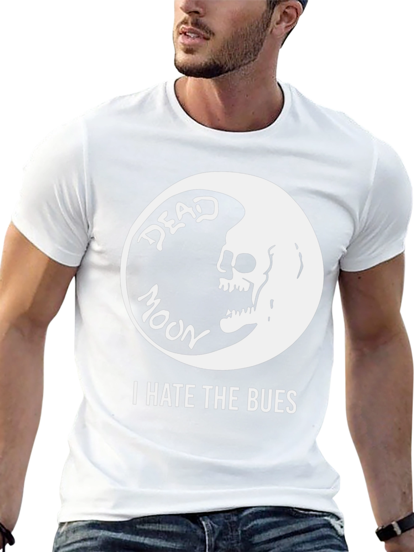 Camiseta Negra Dead Moon I Hate The Bues