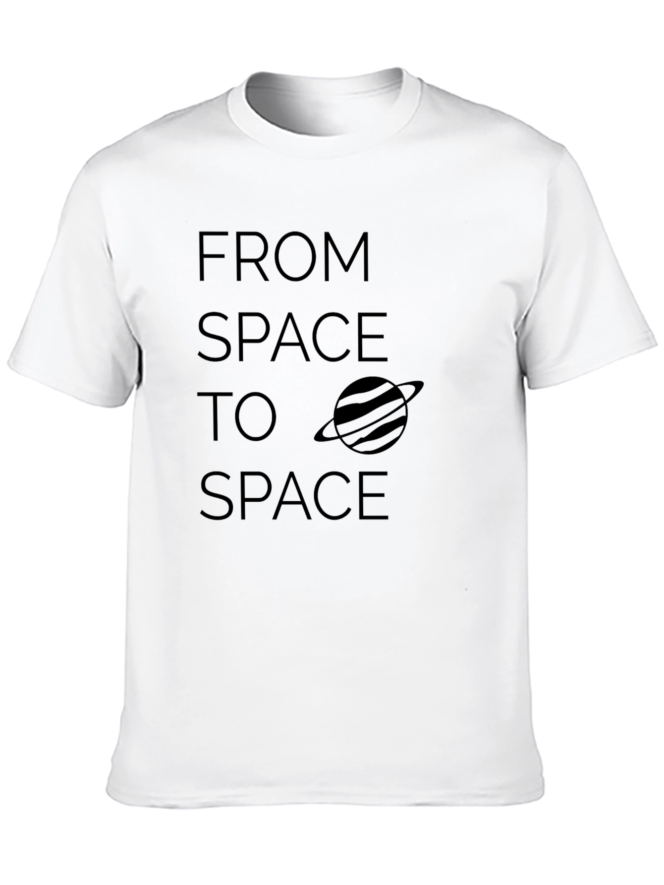 Camiseta Negra Espacial: De Espacio a Espacio
