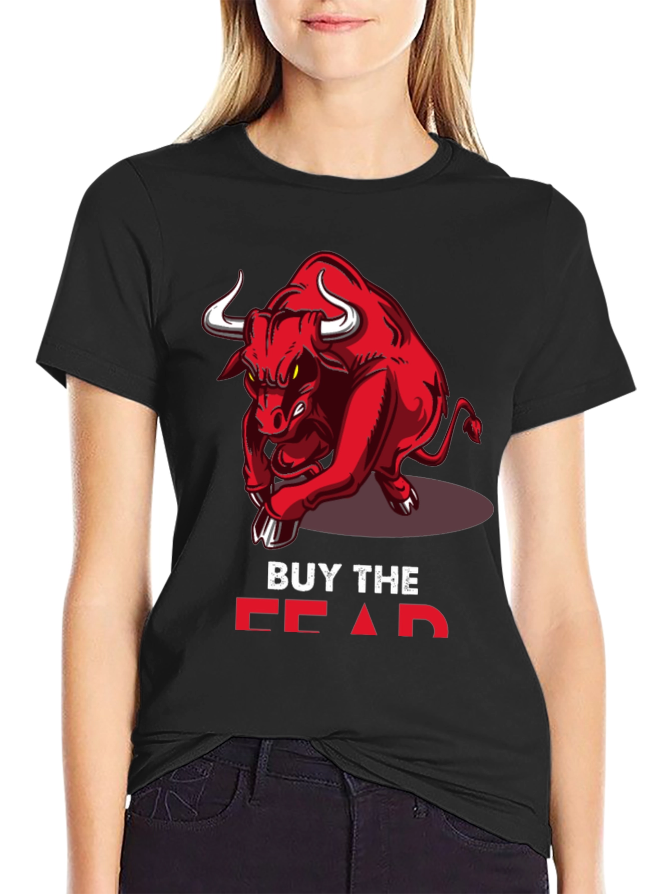 Camiseta Negra Toro - Buy the Fear