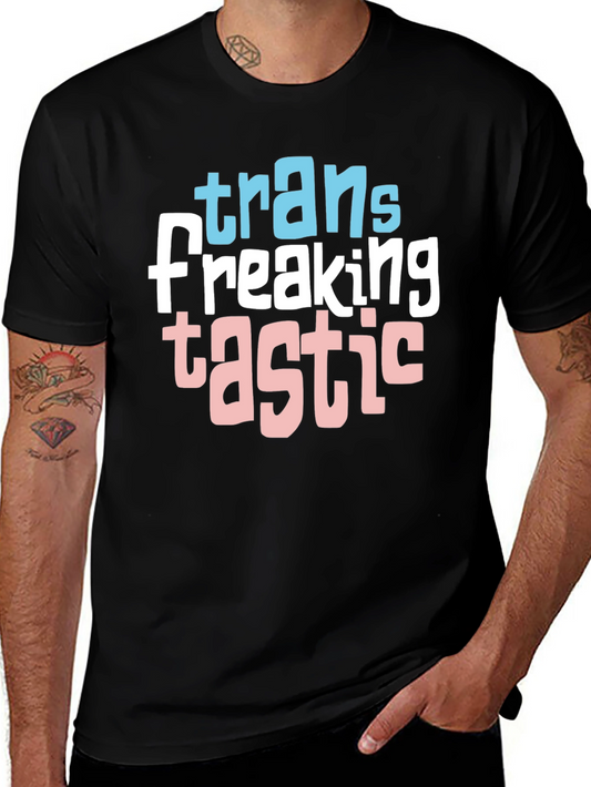 Camiseta Negra: Trans Freaking Tastic