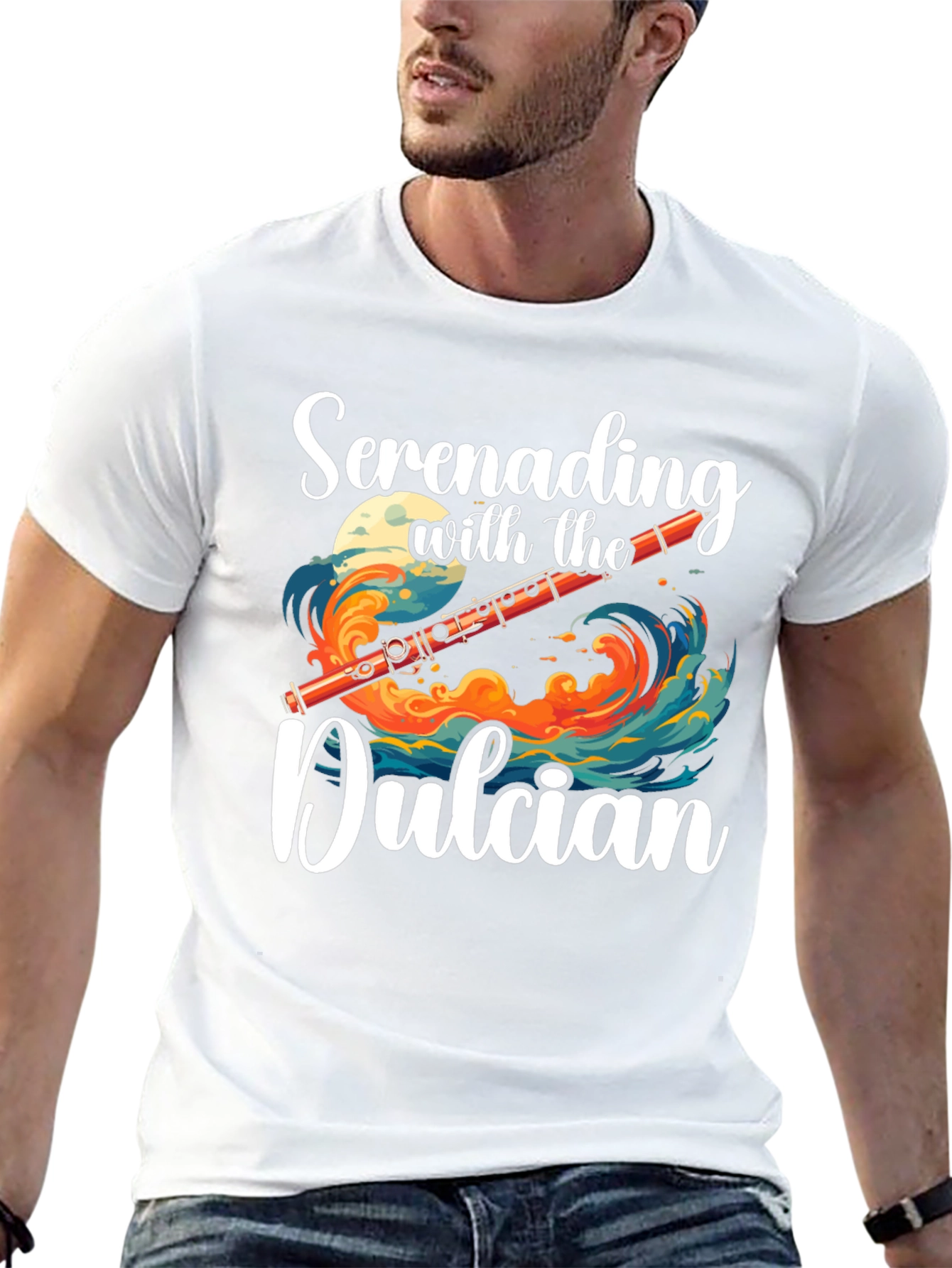 Camiseta Negra Serenata con el Dulcian