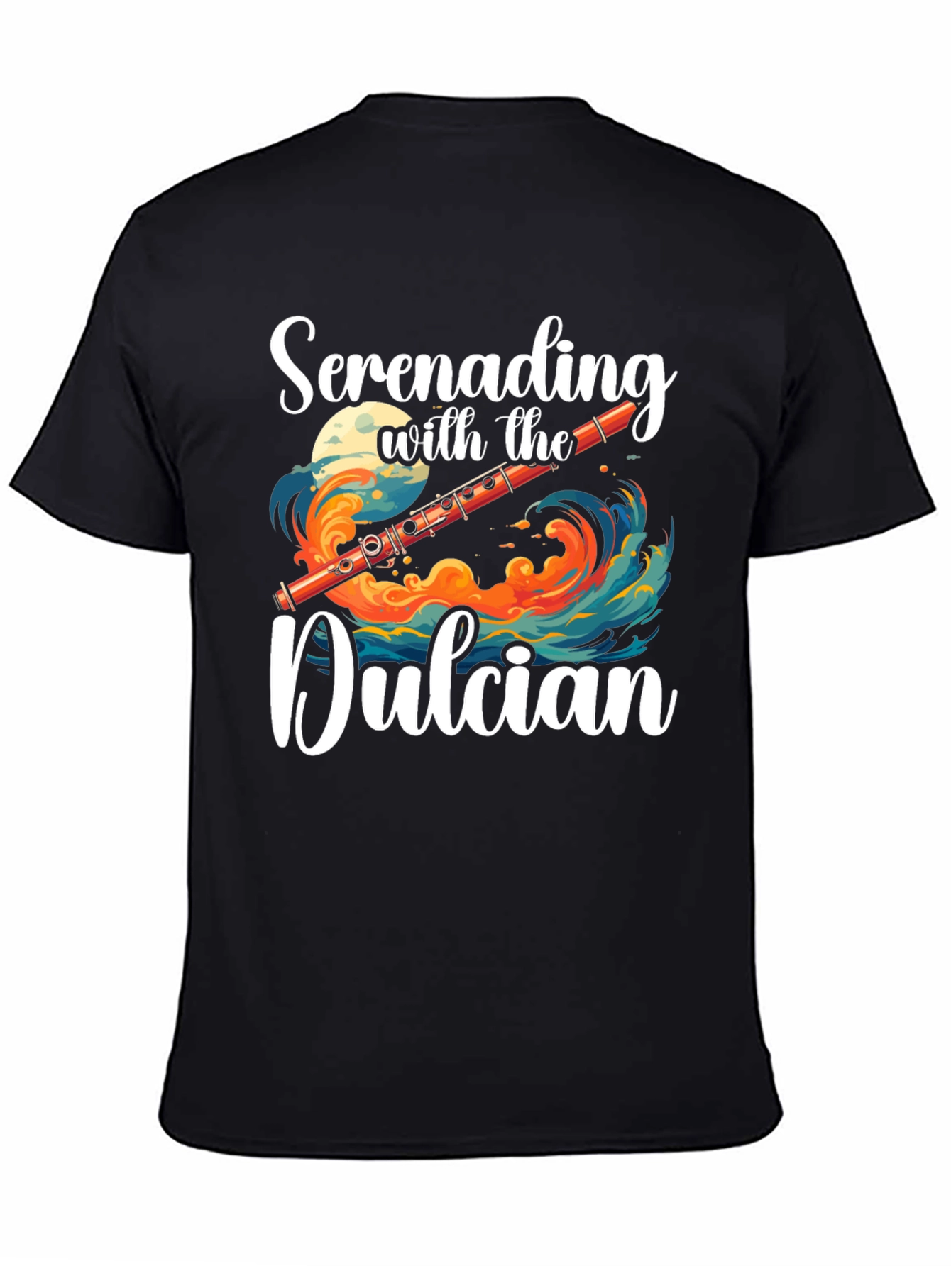 Camiseta Negra Serenata con el Dulcian