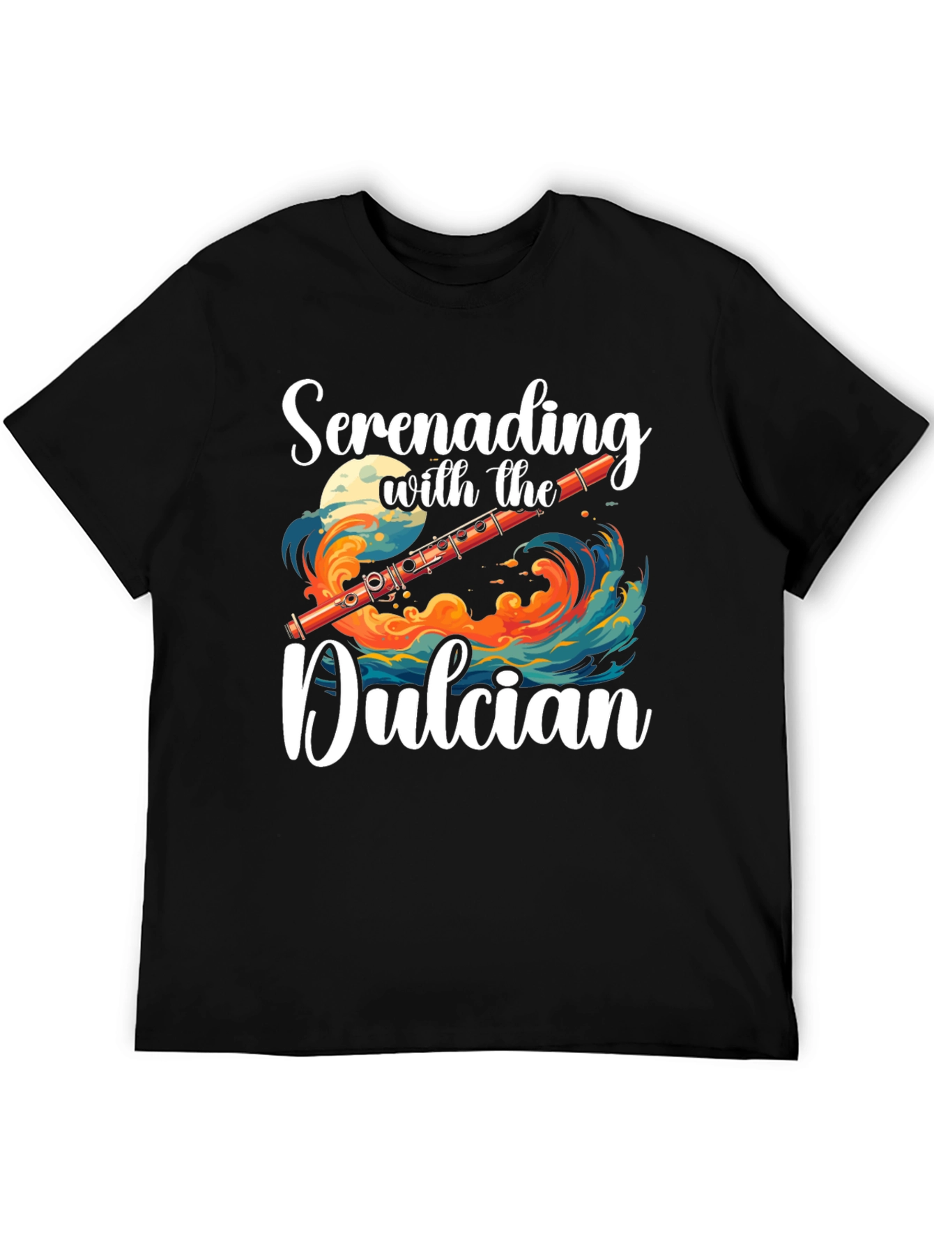Camiseta Negra Serenata con el Dulcian