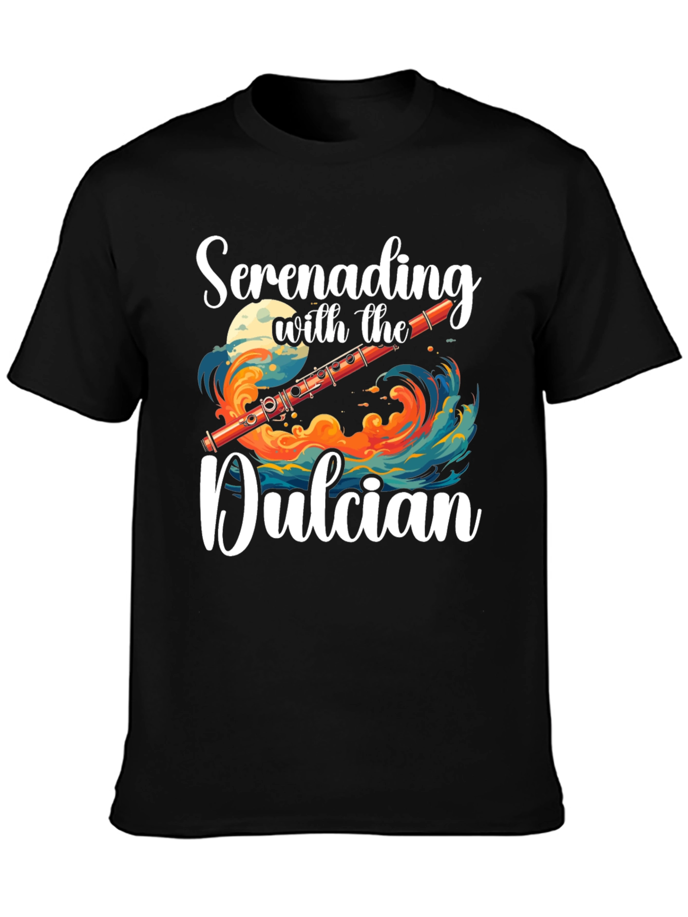 Camiseta Negra Serenata con el Dulcian