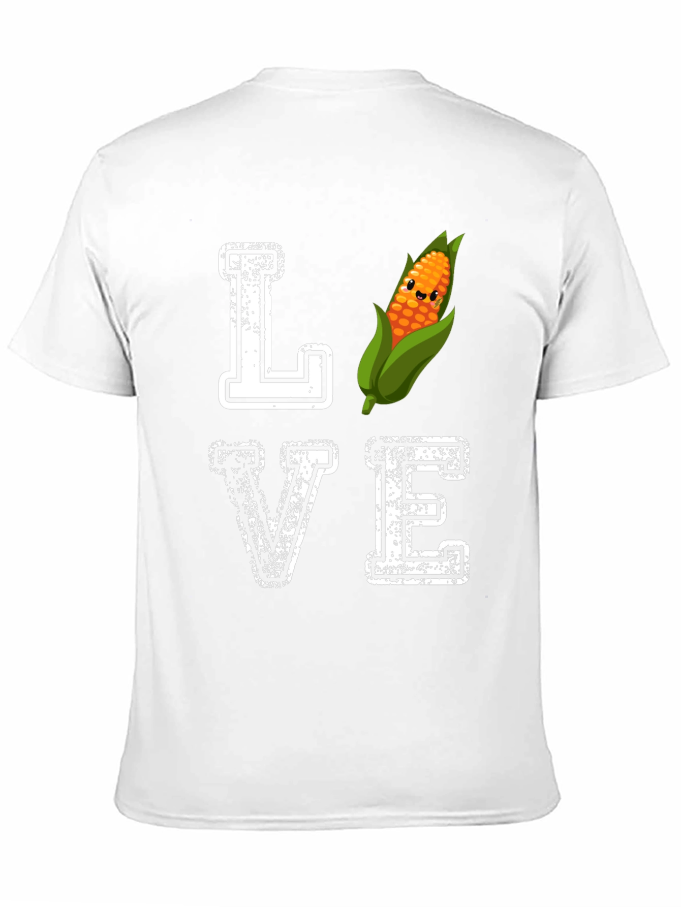 Camiseta Negra Amo el Maíz Divertida
