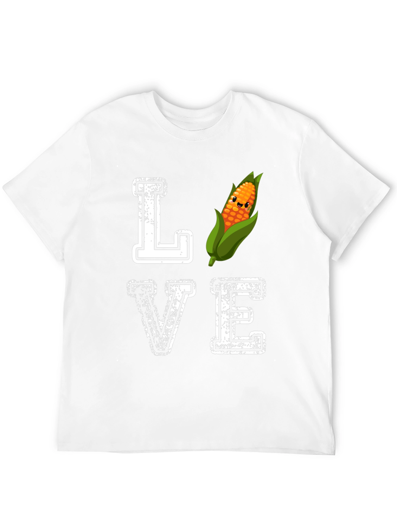 Camiseta Negra Amo el Maíz Divertida