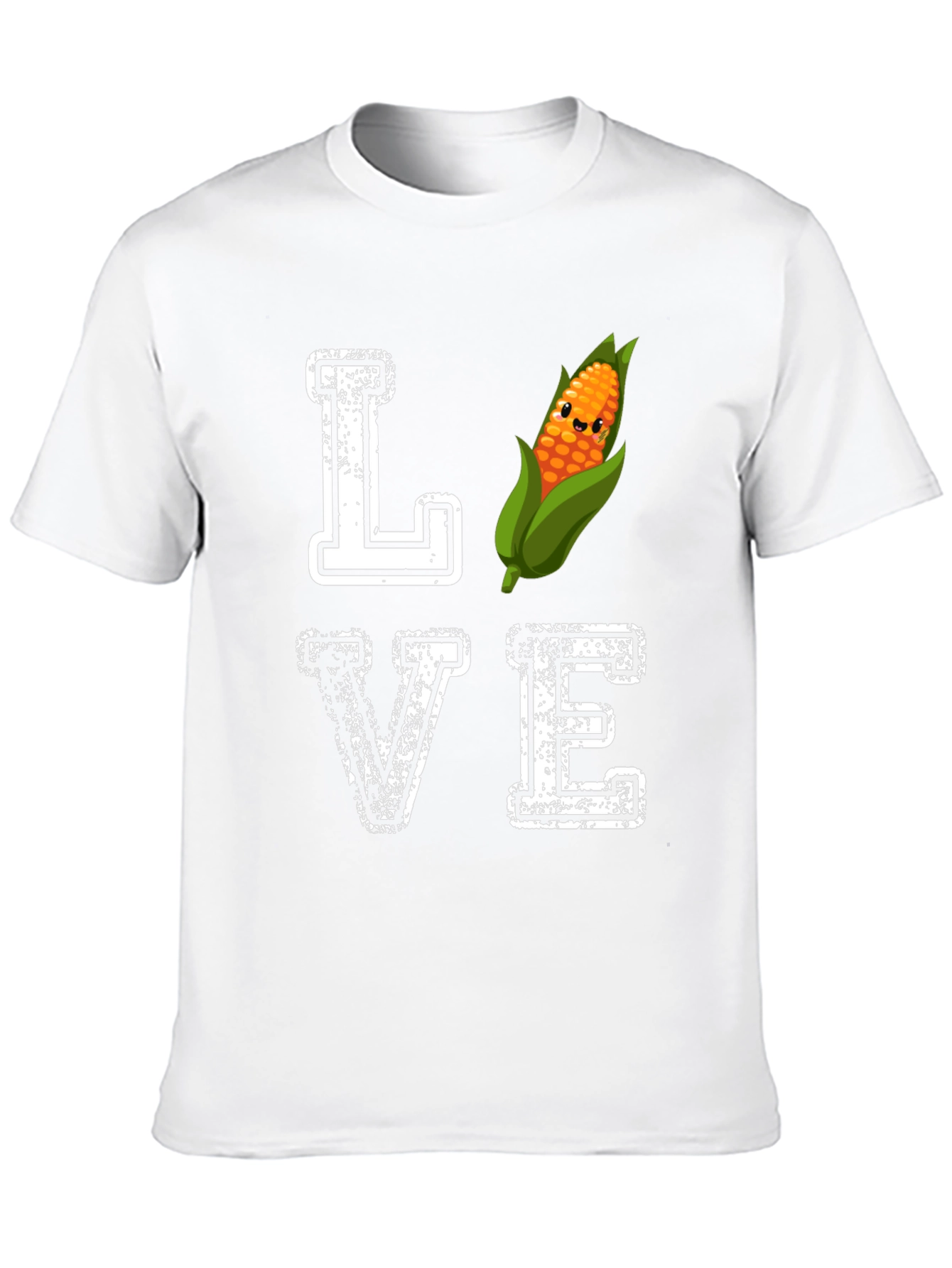 Camiseta Negra Amo el Maíz Divertida
