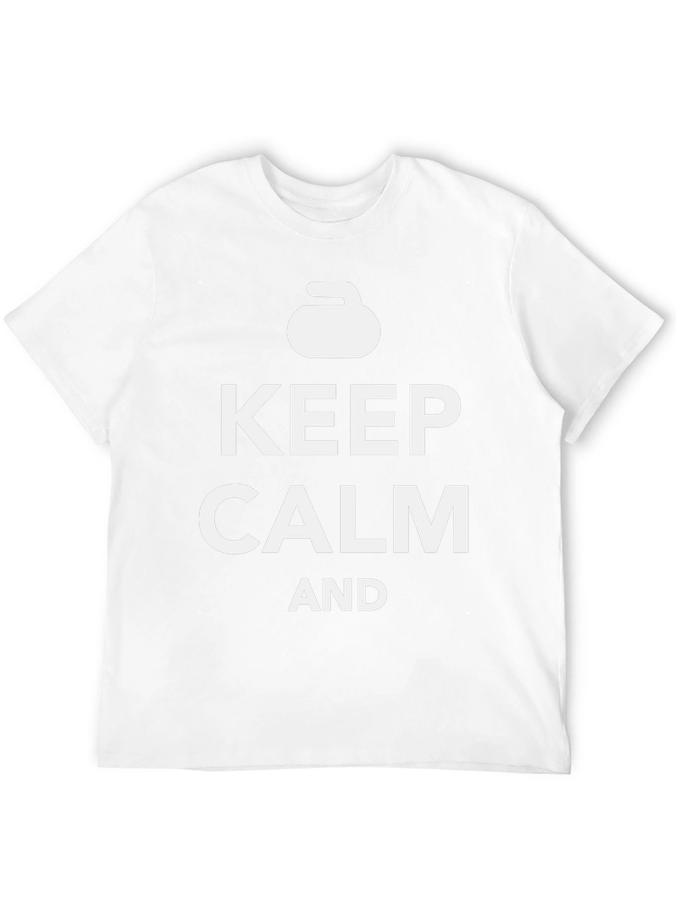 Camiseta Negra: Keep Calm and Curl
