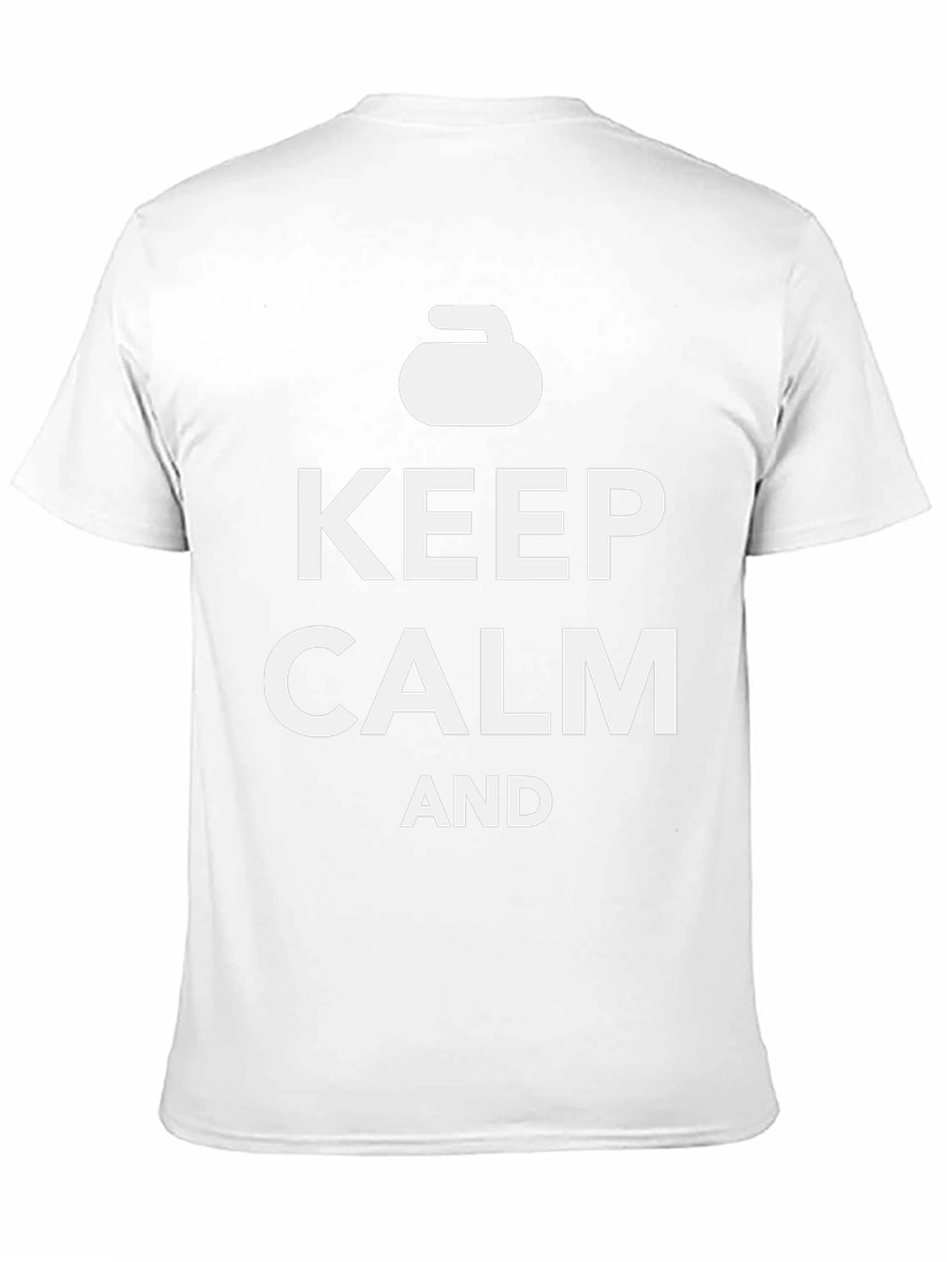 Camiseta Negra: Keep Calm and Curl