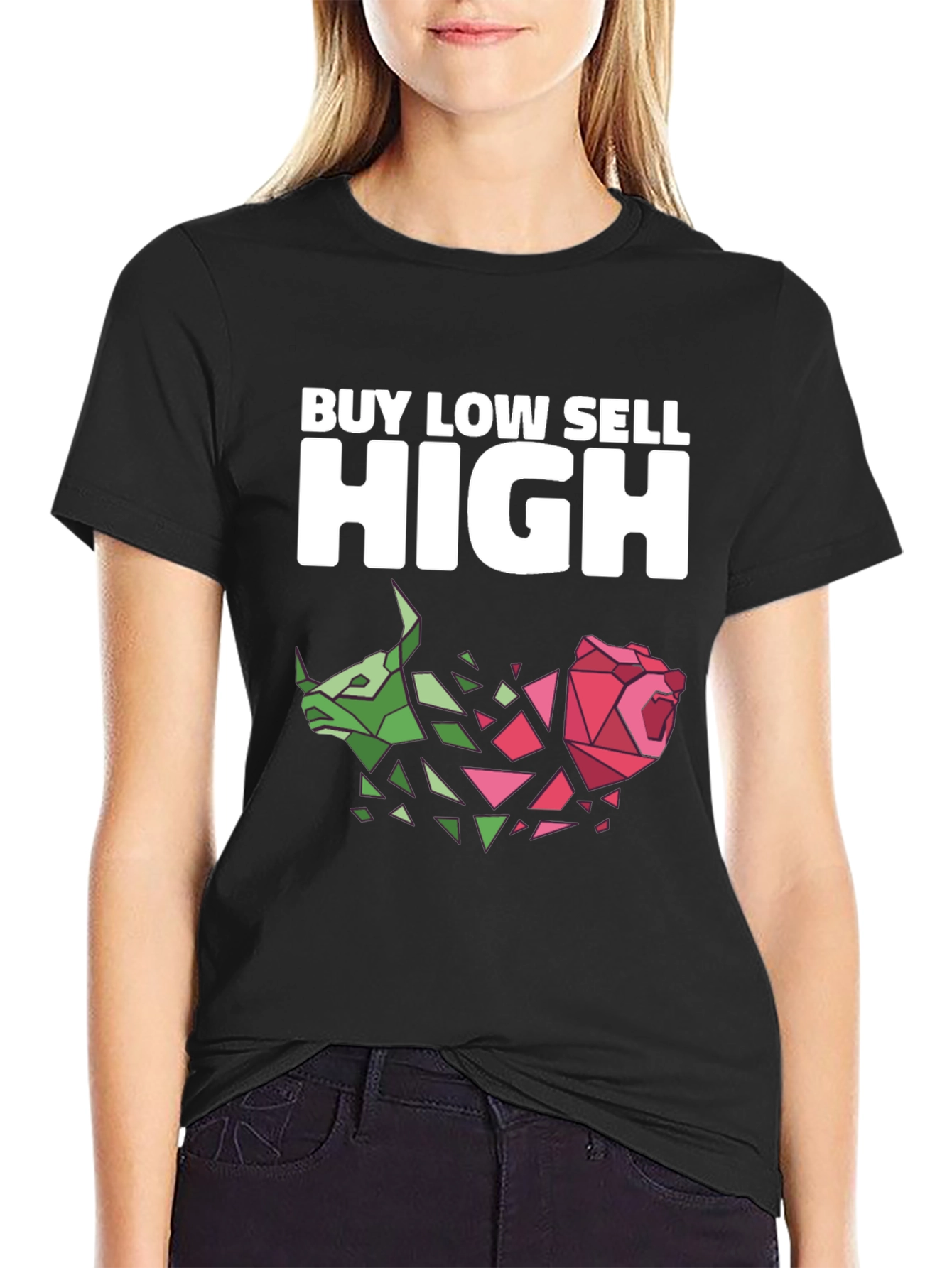 Camiseta Negra: Compra Bajo Vende Alto