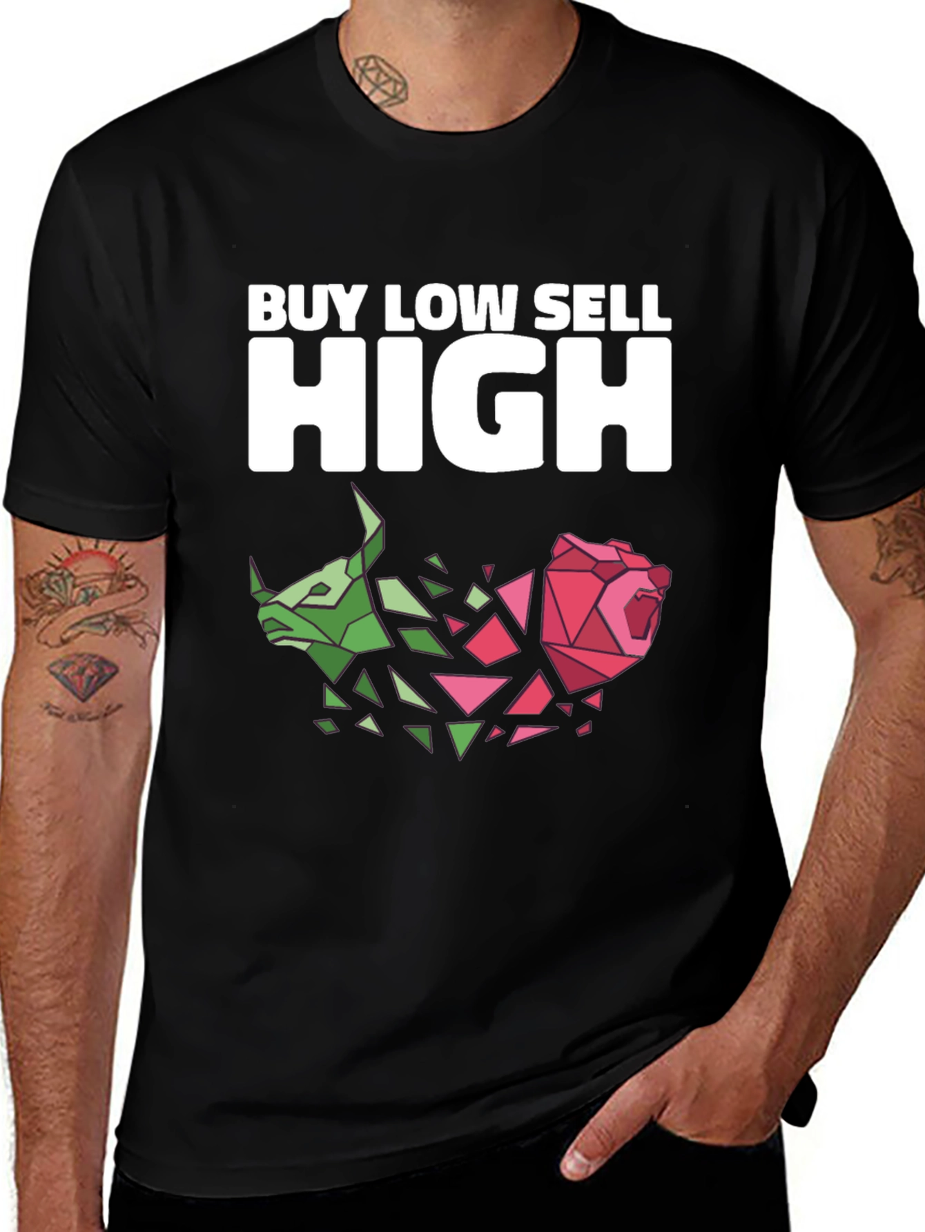 Camiseta Negra: Compra Bajo Vende Alto