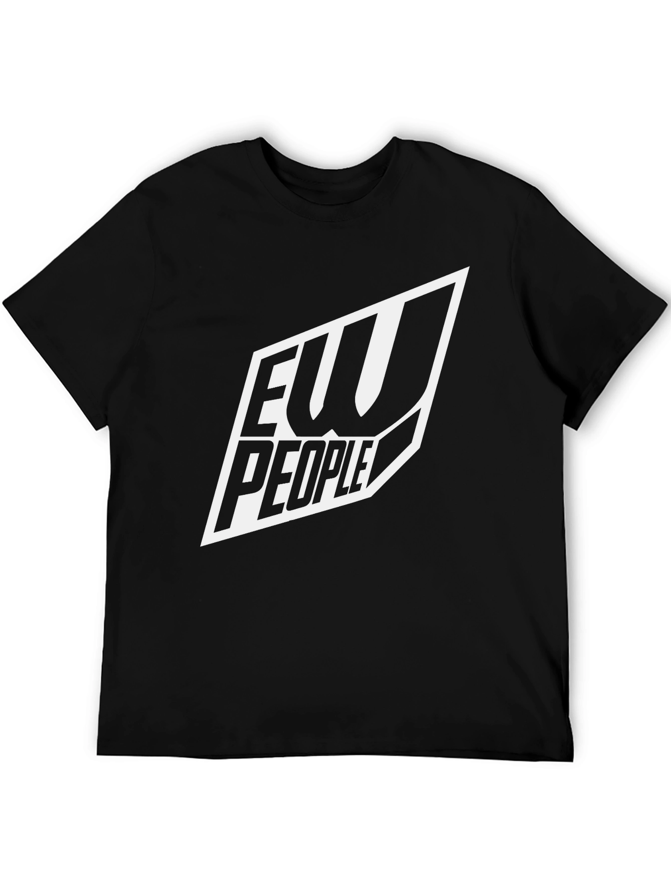 Camiseta Negra con Diseño Ew People