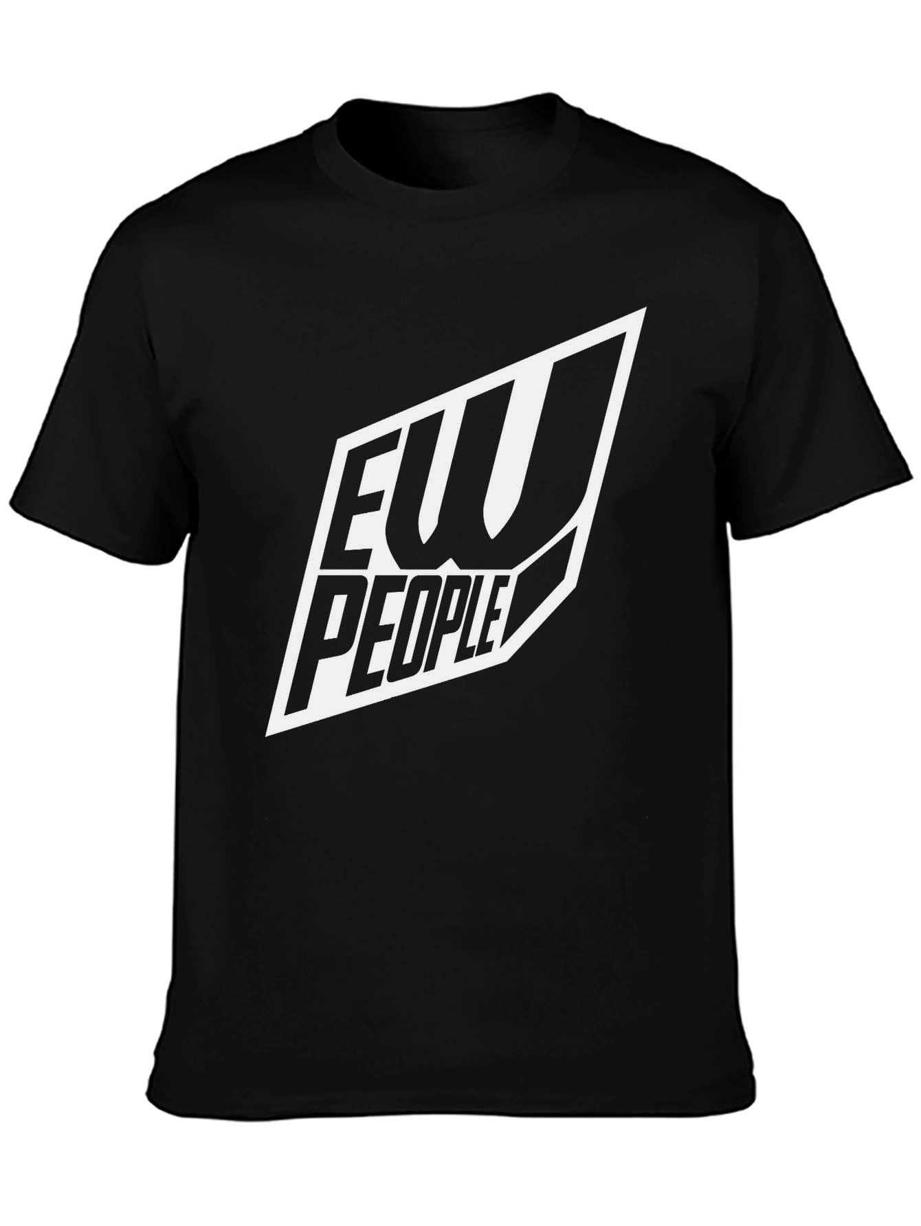 Camiseta Negra con Diseño Ew People