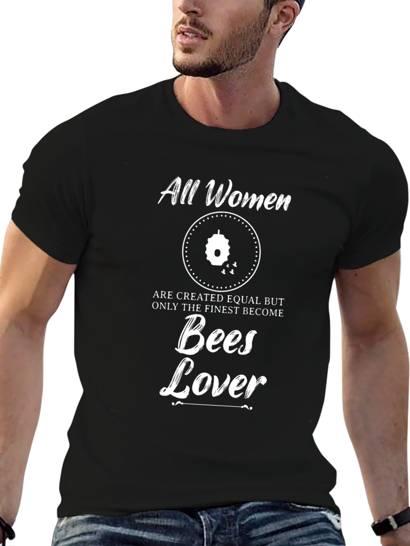 Camiseta Negra Mujer Abejas: Igualdad y Amor Apícola