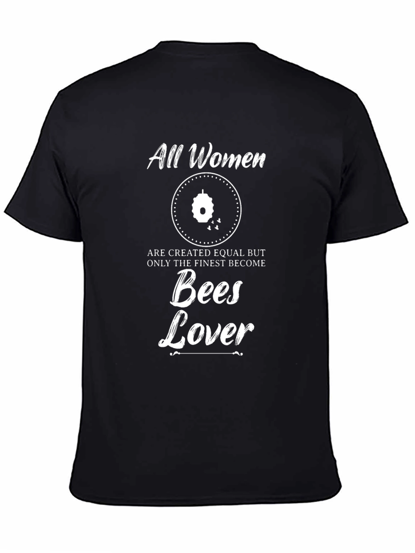 Camiseta Negra Mujer Abejas: Igualdad y Amor Apícola