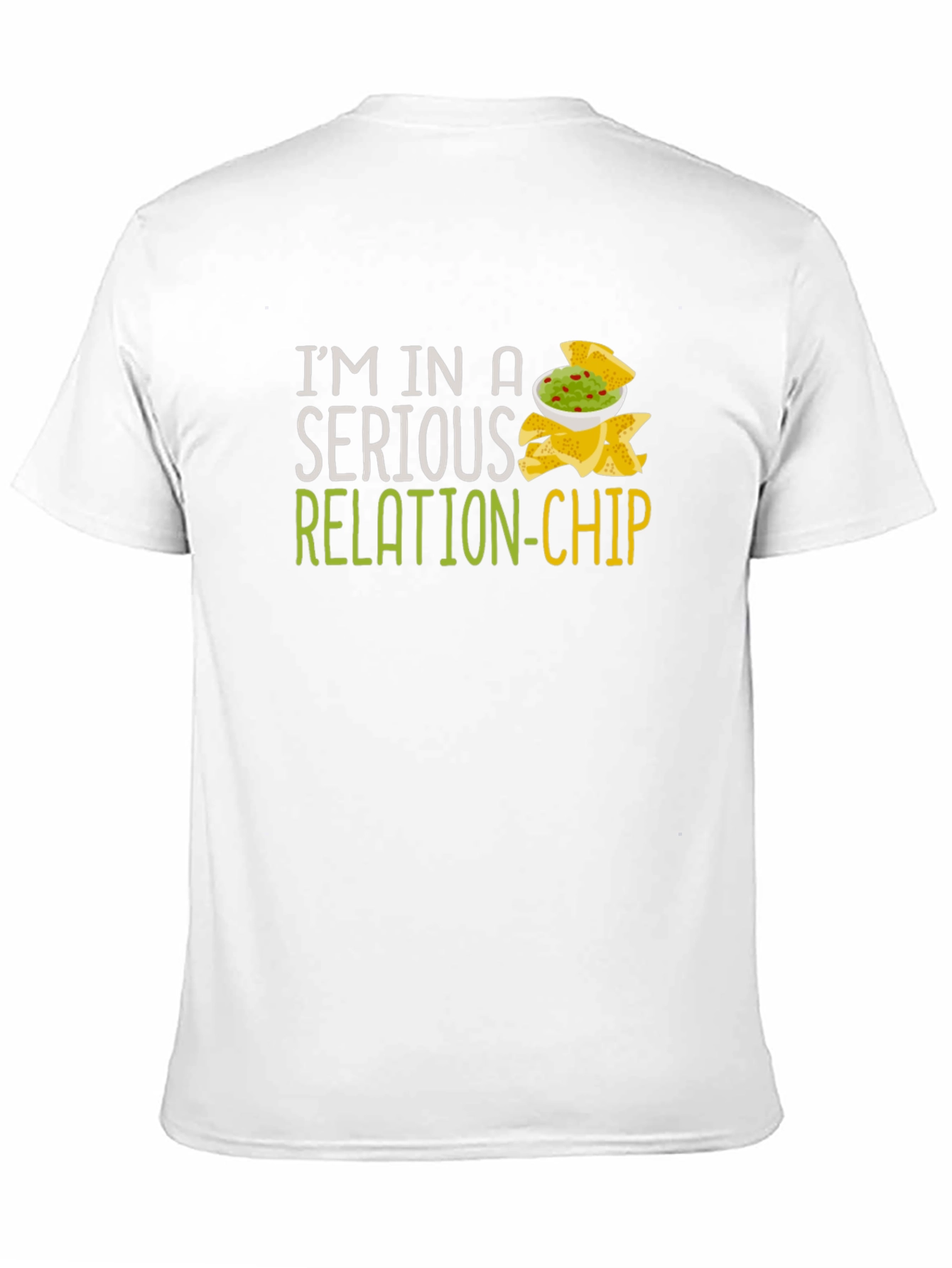 Camiseta Negra Humor Relación-Chip Unisex