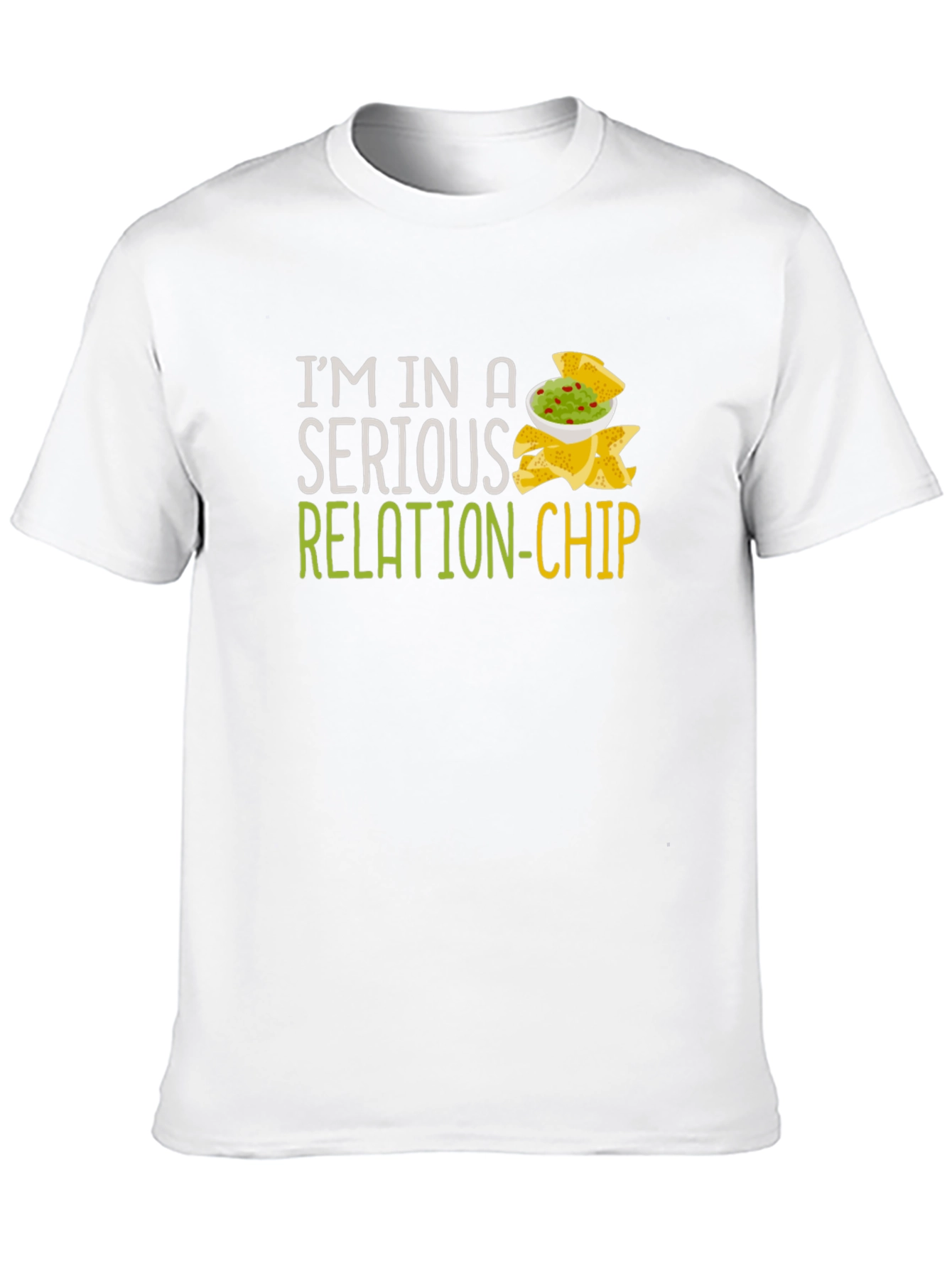 Camiseta Negra Humor Relación-Chip Unisex