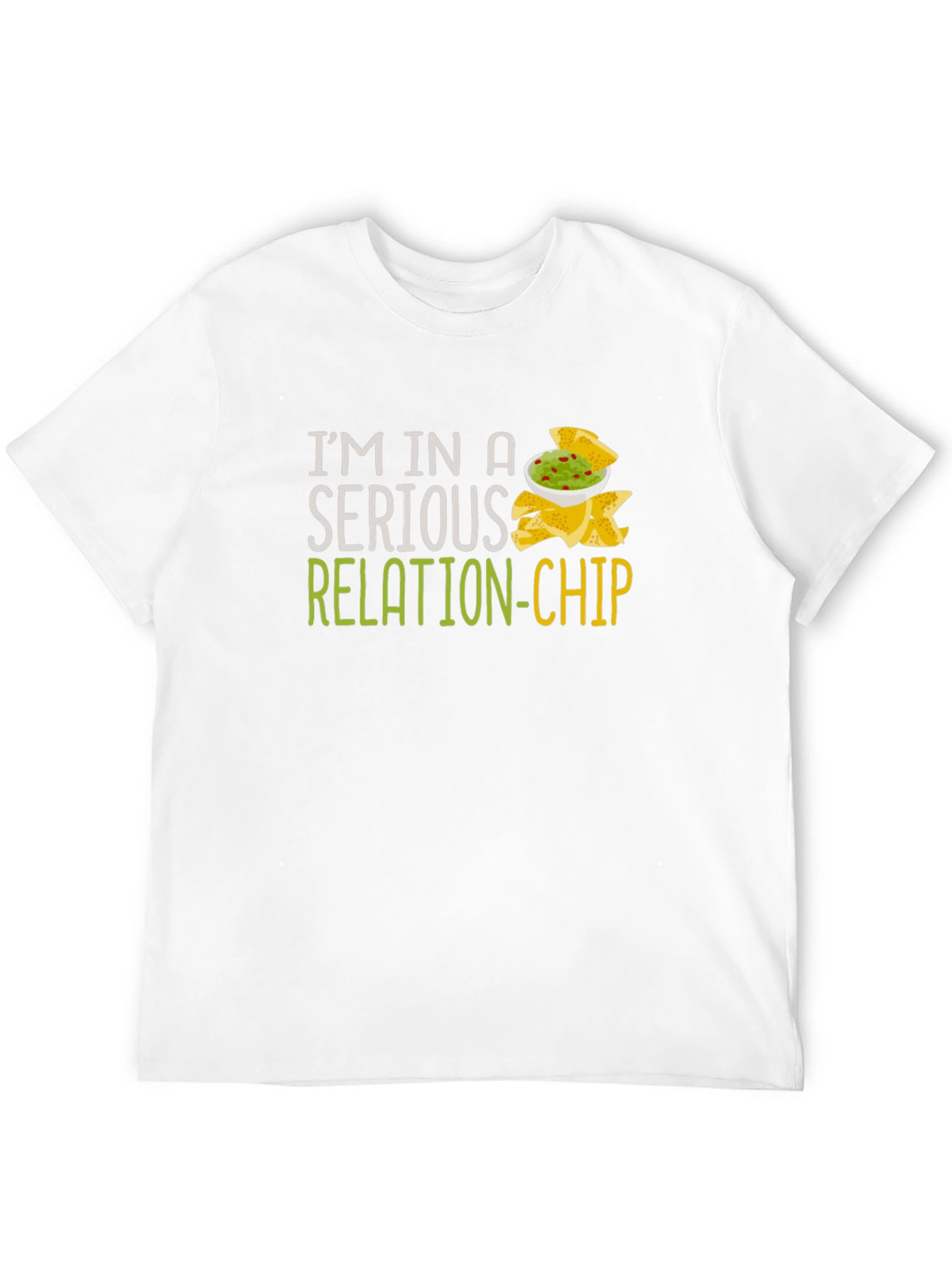 Camiseta Negra Humor Relación-Chip Unisex