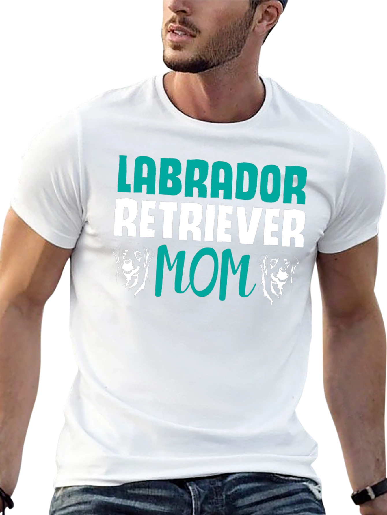 Camiseta Negra Labrador Retriever Mom