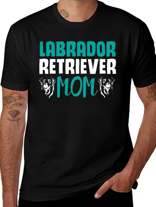 Camiseta Negra Labrador Retriever Mom