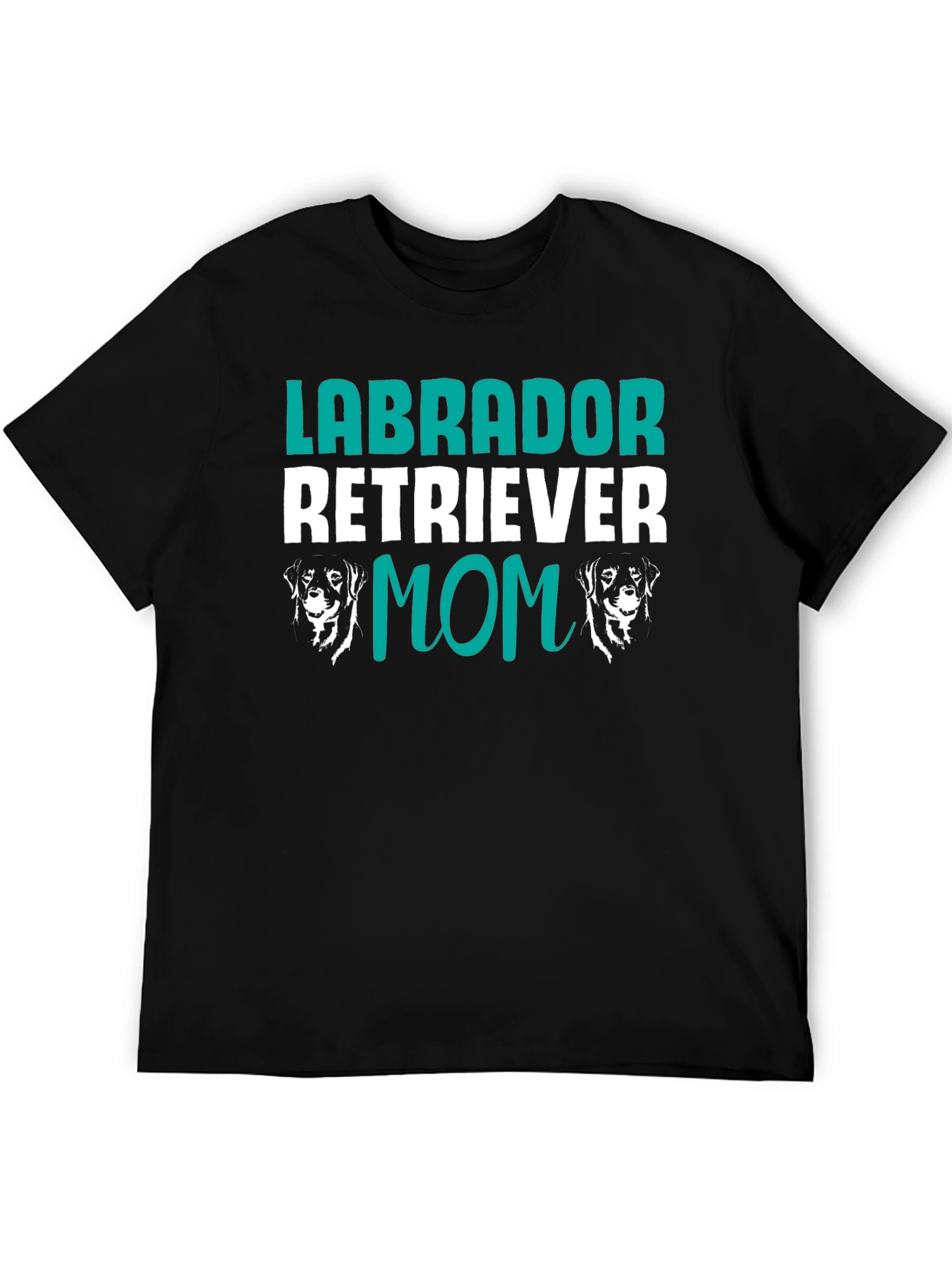 Camiseta Negra Labrador Retriever Mom