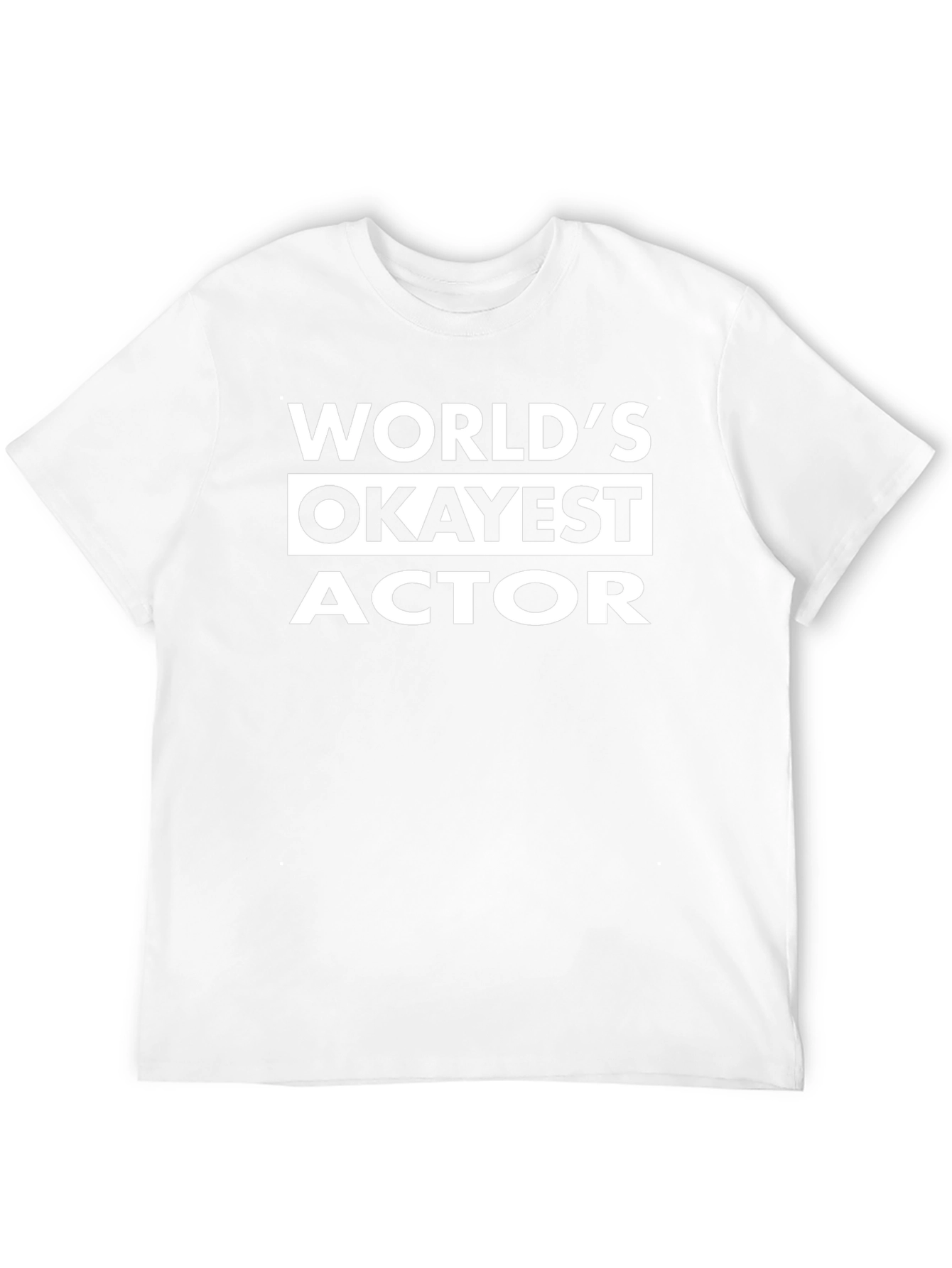 Camiseta Negra: Worlds Okayest Actor
