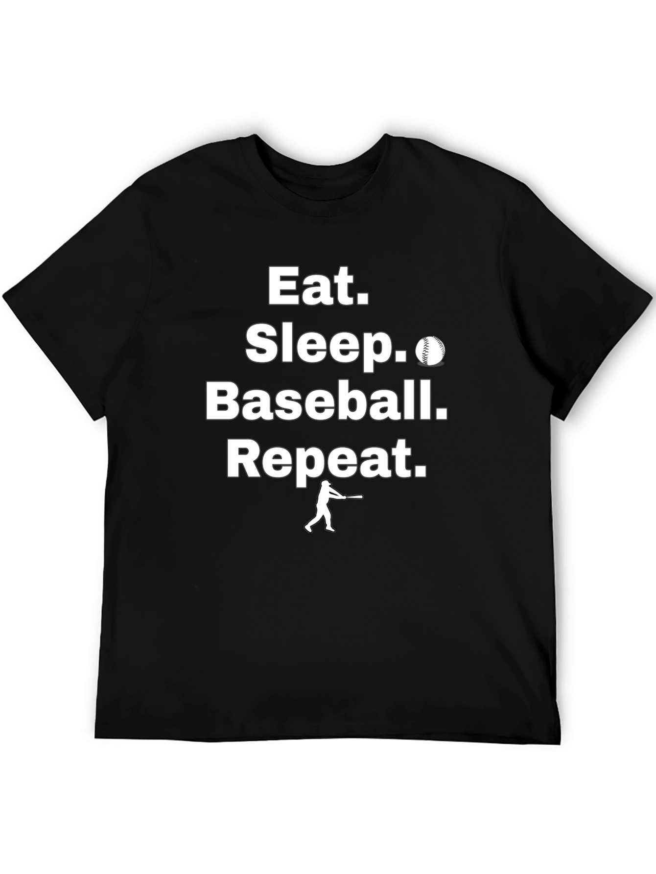 Camiseta Eat Sleep Baseball Repeat para Hombre