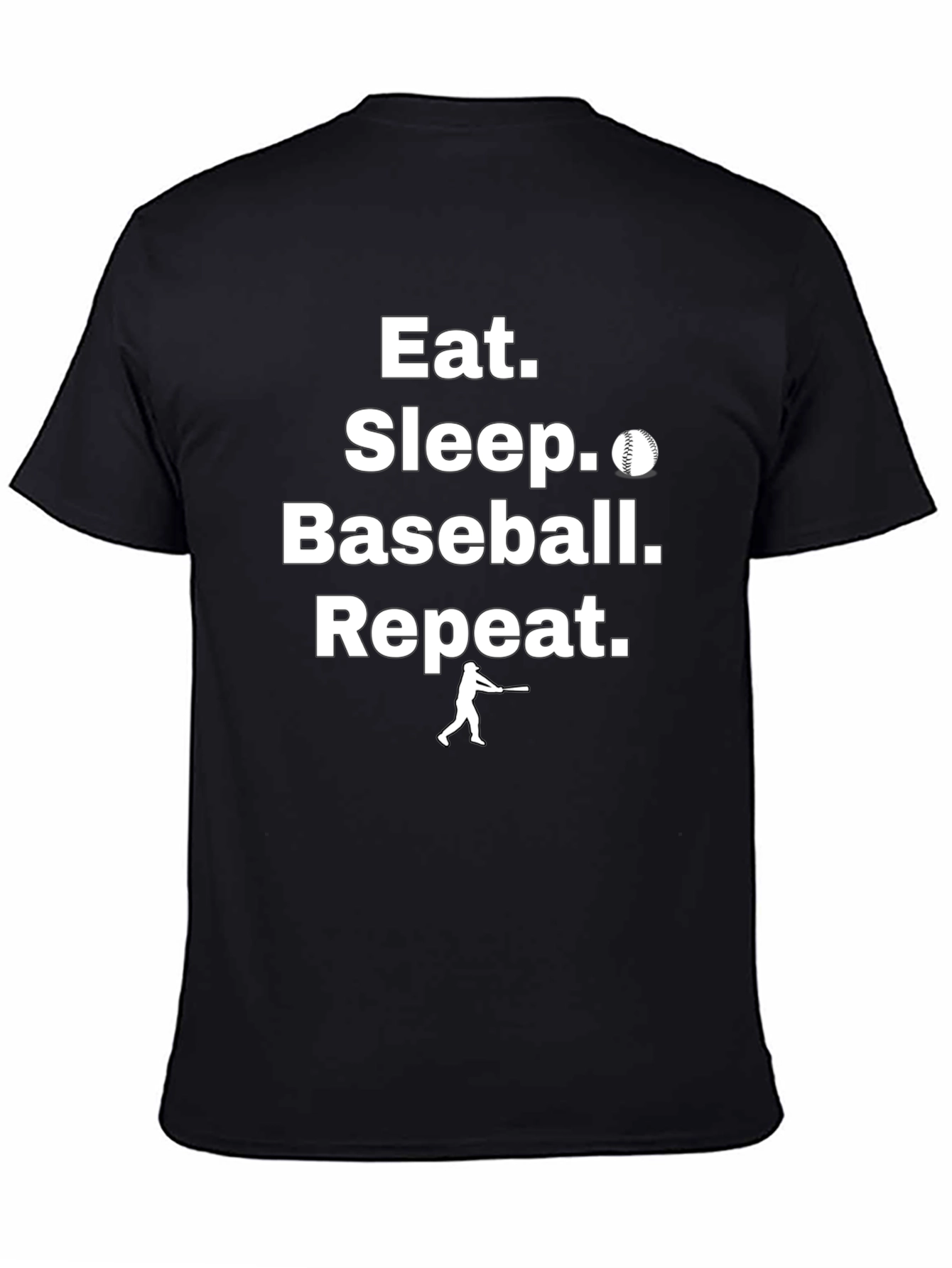 Camiseta Eat Sleep Baseball Repeat para Hombre