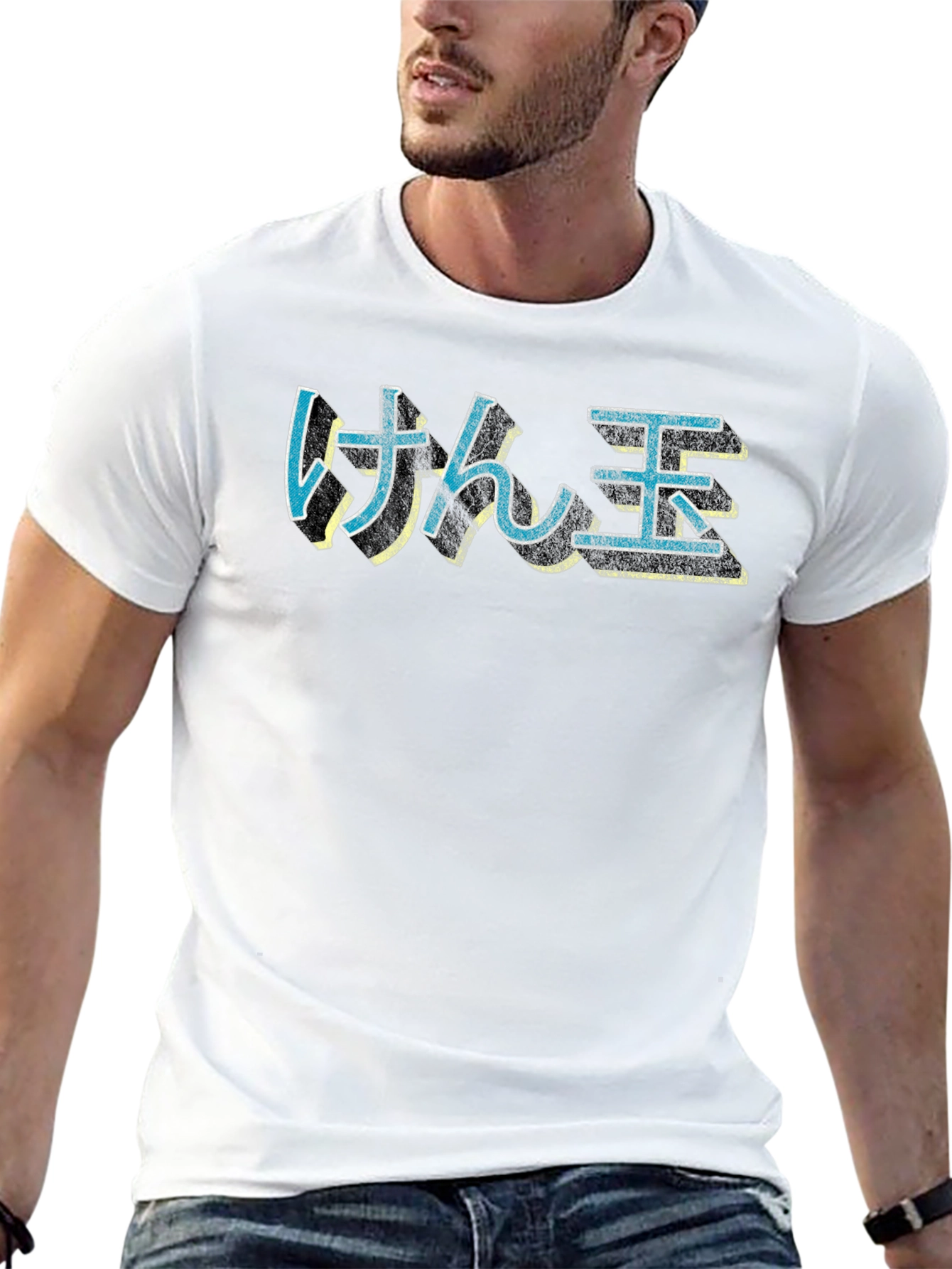 Camiseta Negra con Texto Japonés
