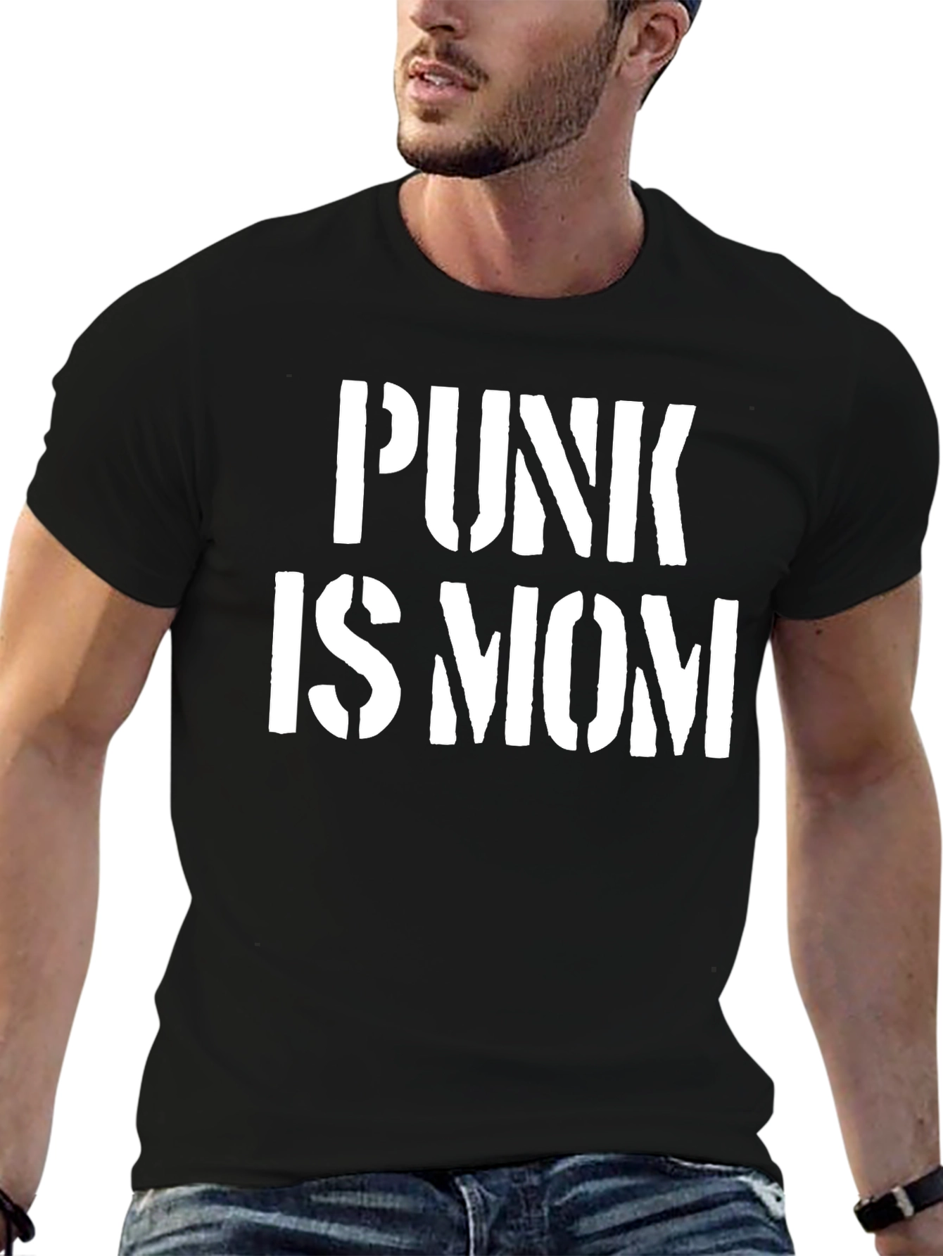 Camiseta Negra: Punk es Mamá - Estilo Único