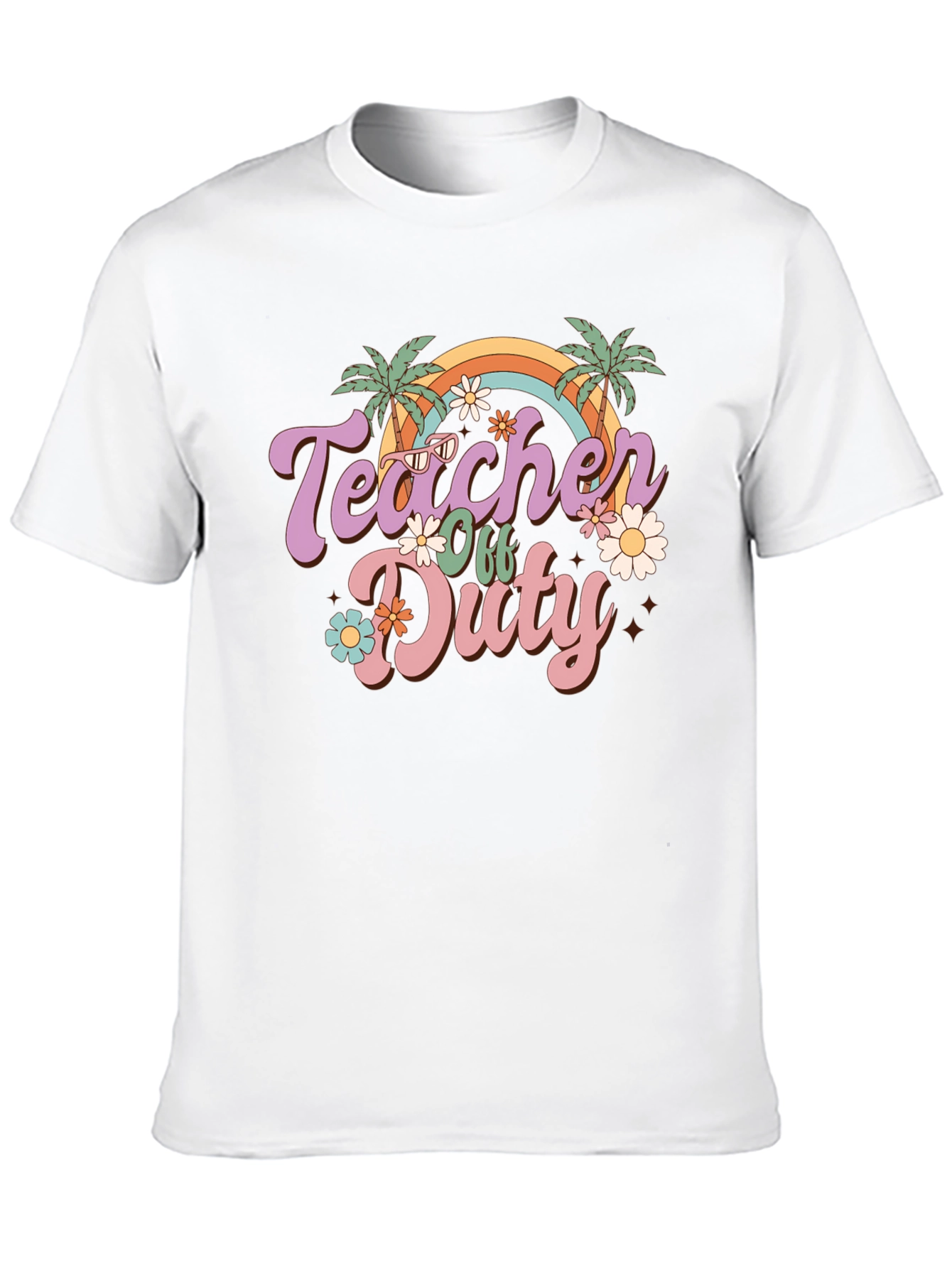 Camiseta Teacher Off Duty Retro para Profesor