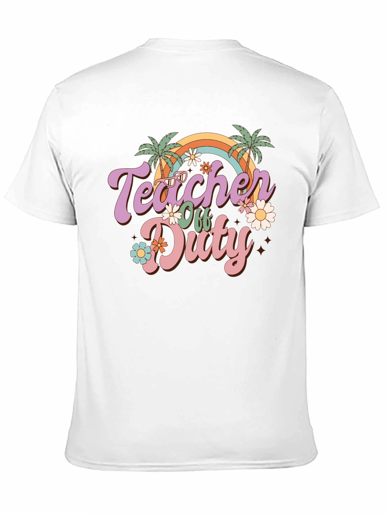 Camiseta Teacher Off Duty Retro para Profesor