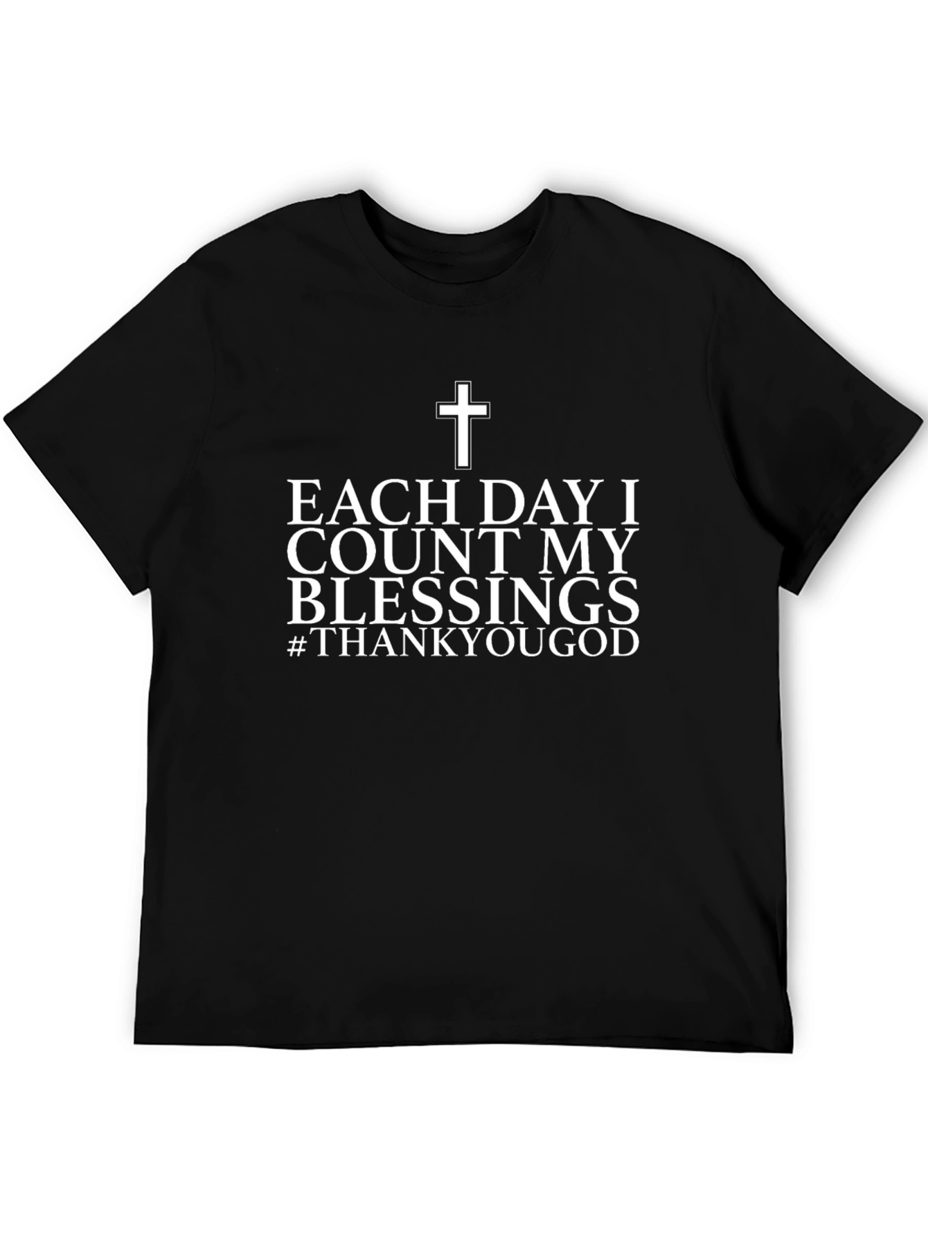 Camiseta Cristiana: Cada Día Cuento Mis Bendiciones
