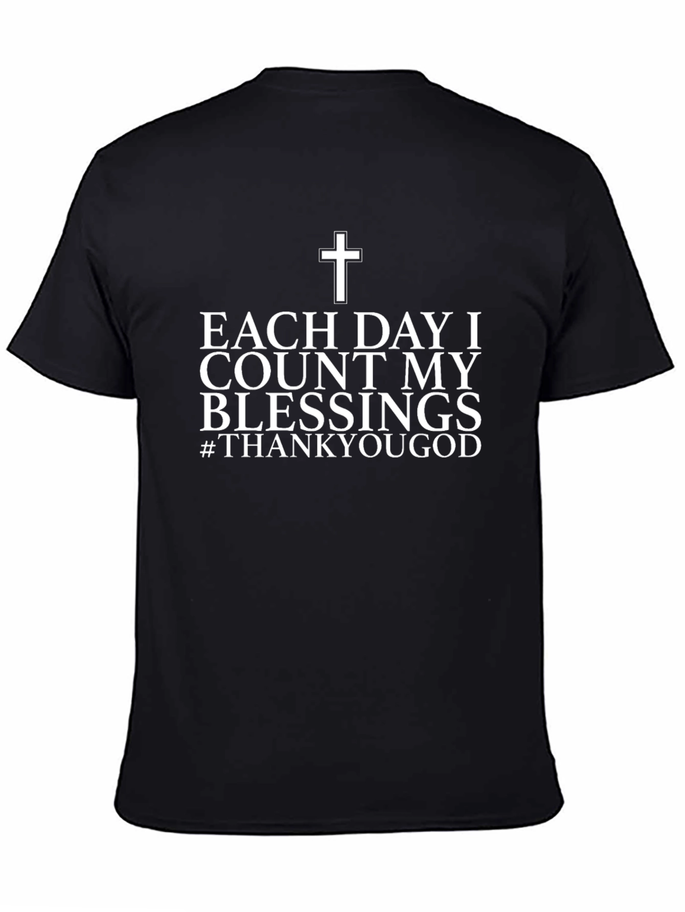 Camiseta Cristiana: Cada Día Cuento Mis Bendiciones