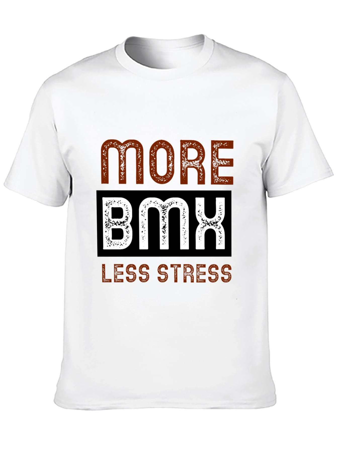 Camiseta Negra More BMX Less Stress