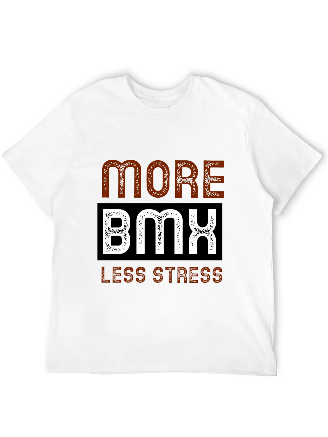 Camiseta Negra More BMX Less Stress