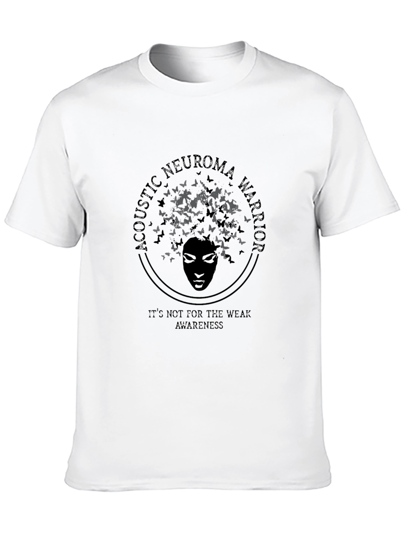 Camiseta Negra Con Diseño de Concientización