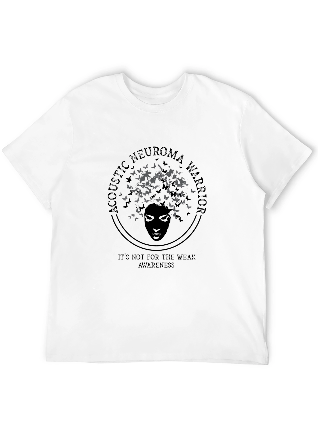 Camiseta Negra Con Diseño de Concientización