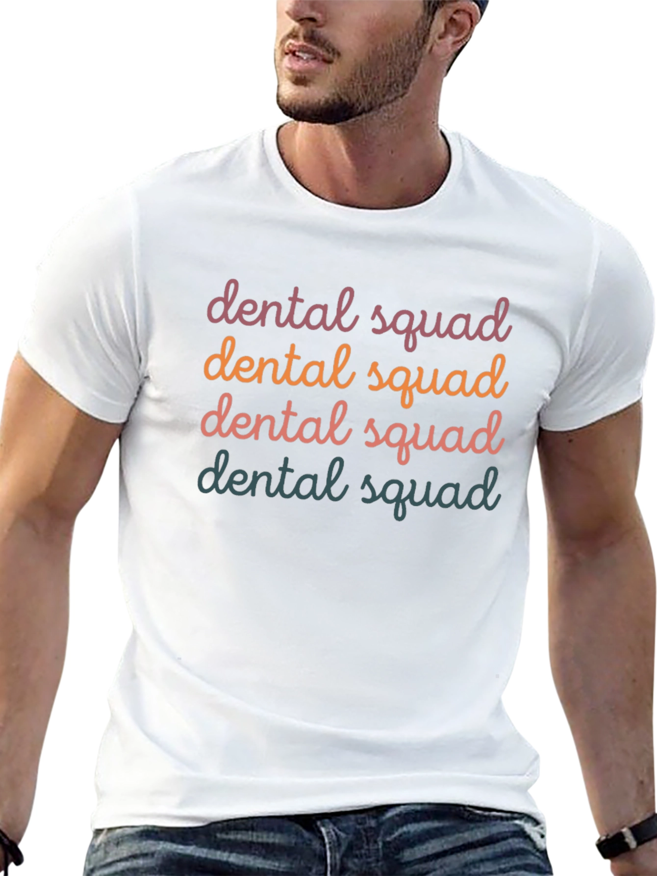 Camiseta Negra Dental Squad Diseño Divertido