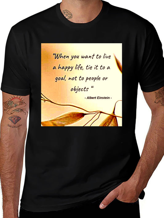 Camiseta Hombre Frase Motivacional Einstein