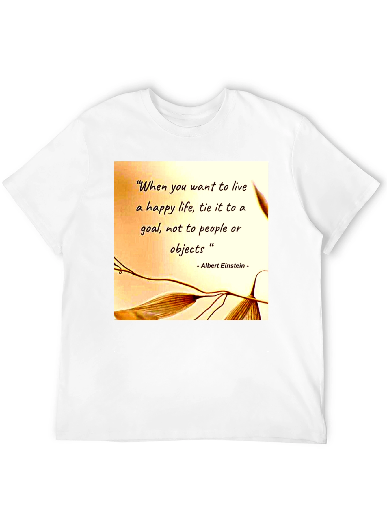 Camiseta Hombre Frase Motivacional Einstein