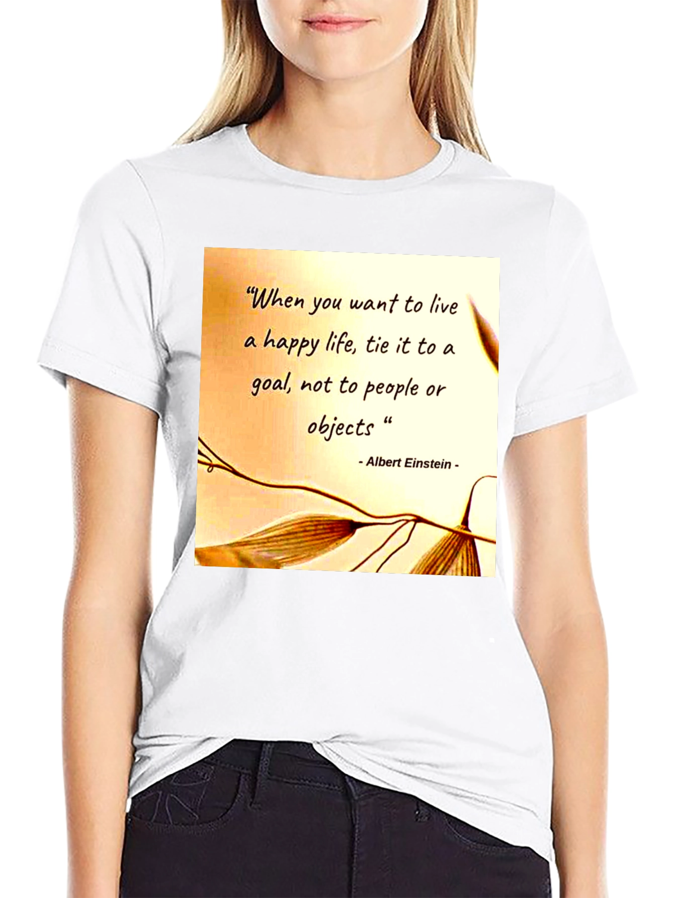 Camiseta Hombre Frase Motivacional Einstein