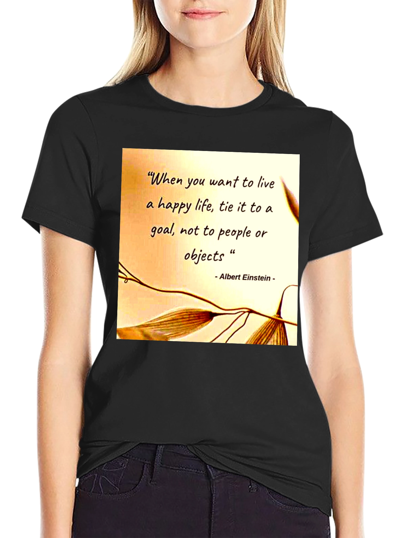 Camiseta Hombre Frase Motivacional Einstein