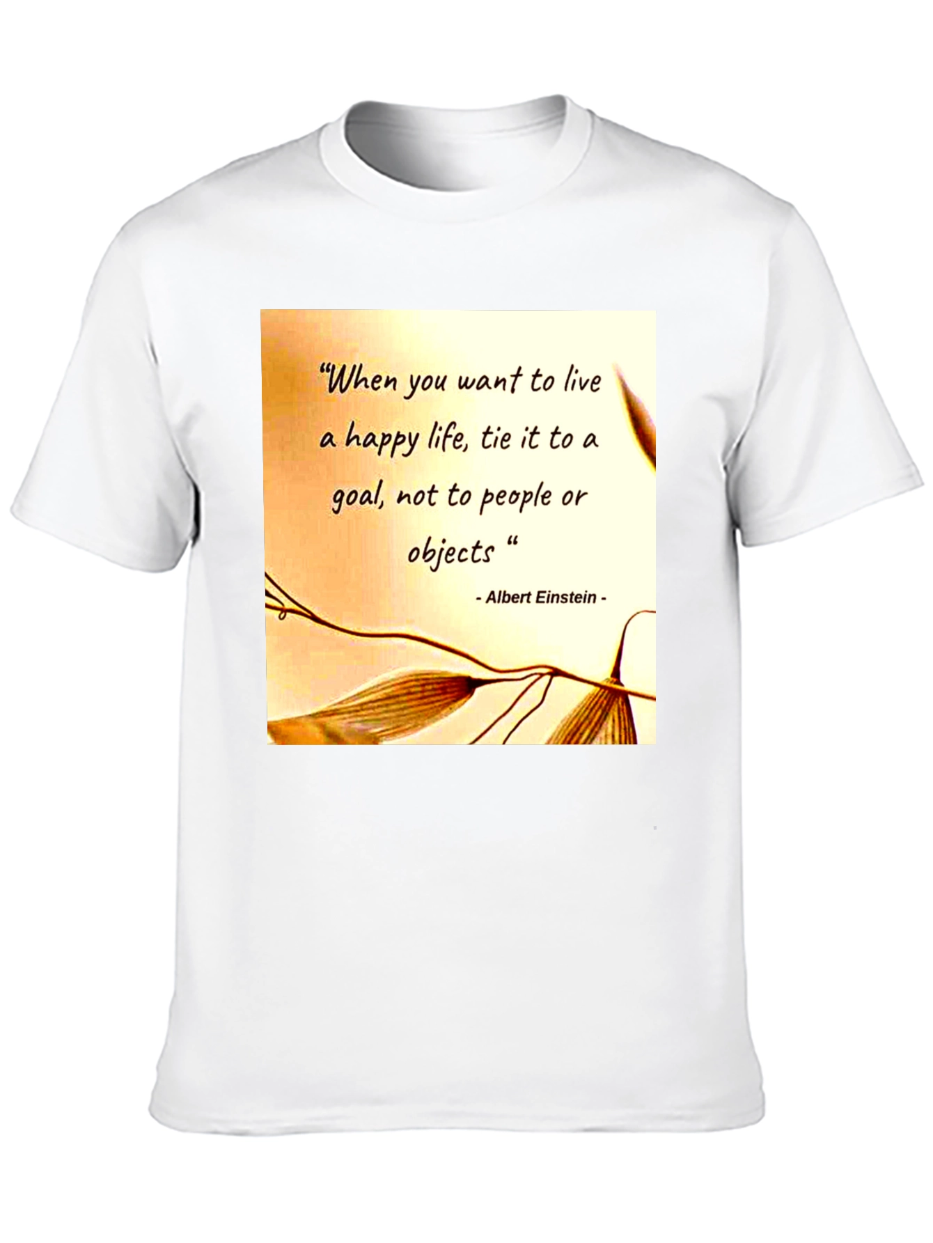 Camiseta Hombre Frase Motivacional Einstein