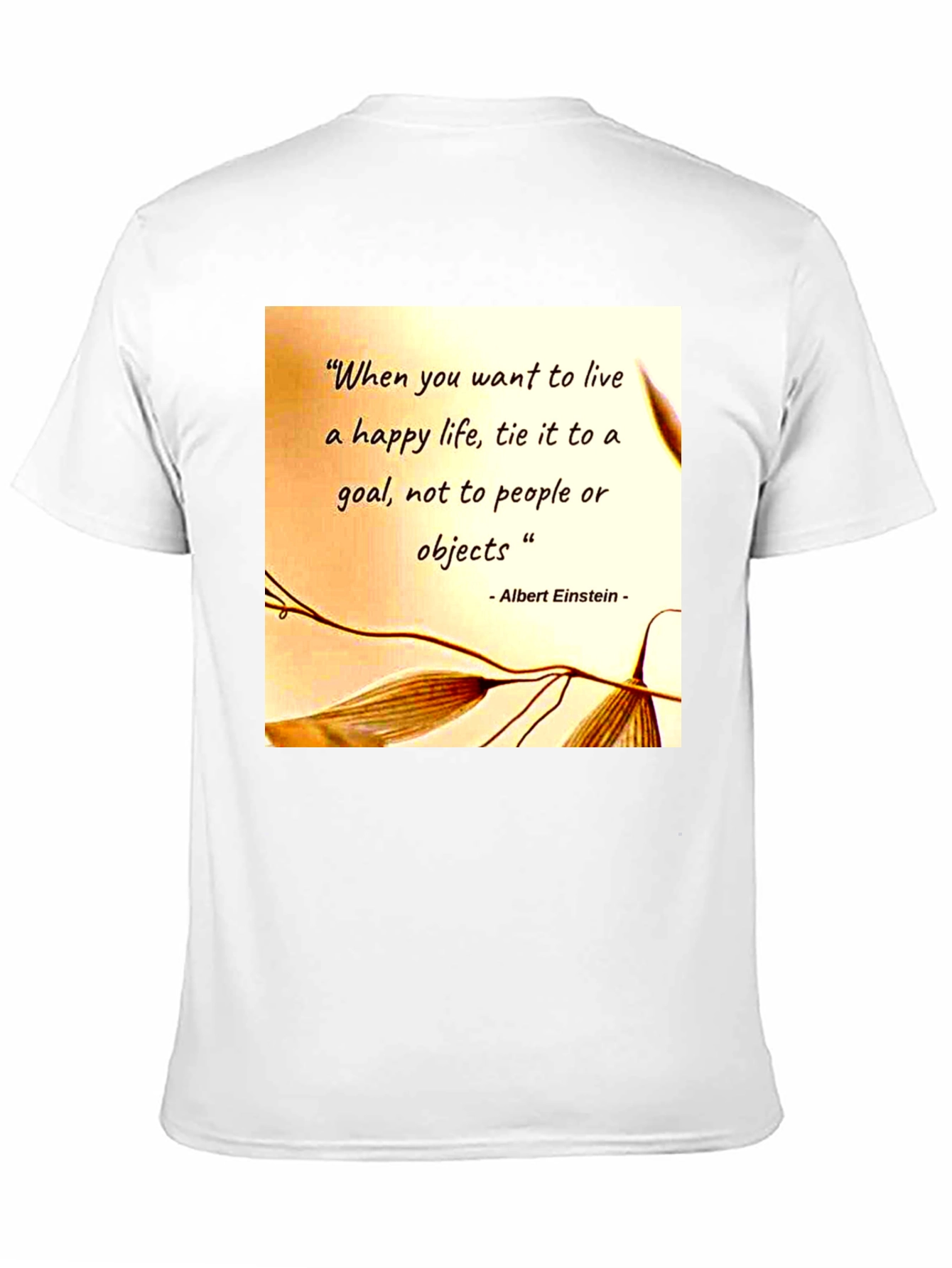 Camiseta Hombre Frase Motivacional Einstein